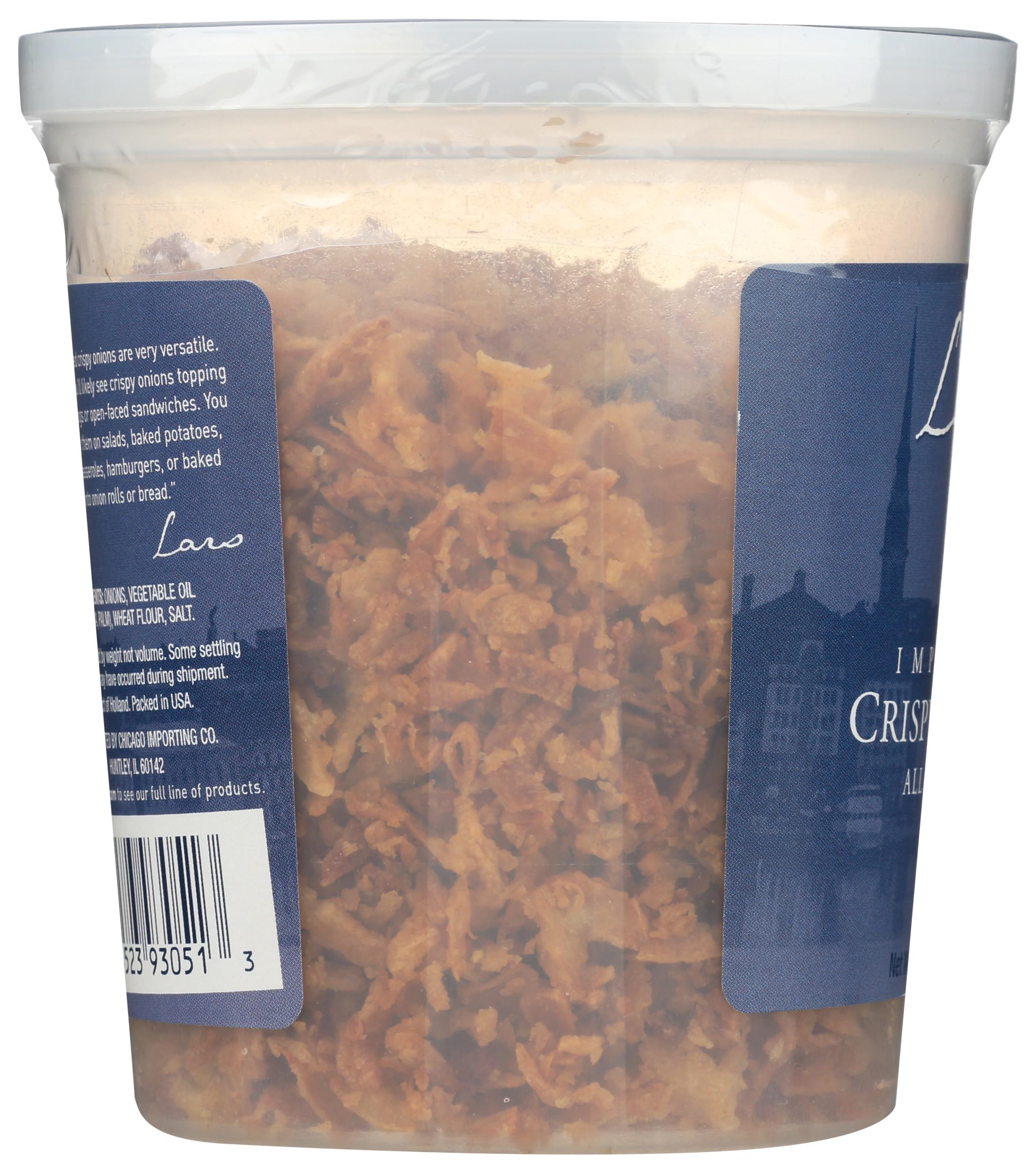 Lars Own Crispy Onions 4oz - Gluten Free Topping for Salads, Burgers, and Casseroles - Perfect for Home Cooking & Gourmet Dishes