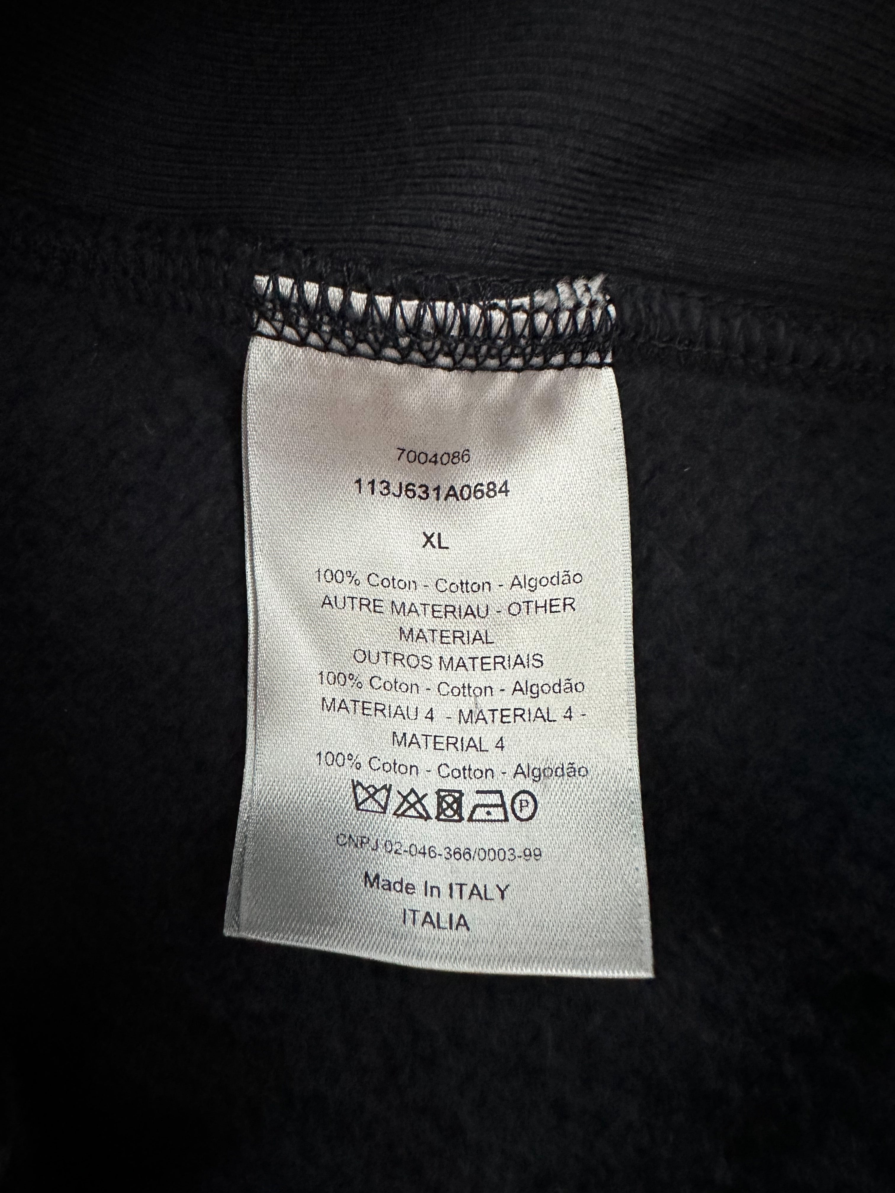 Dior Navy Oblique Logo Hoodie - Soft Cotton Towel Material, Luxury Streetwear for Men & Women | Perfect for Casual Outfits, Gym Wear, and Travel Comfort