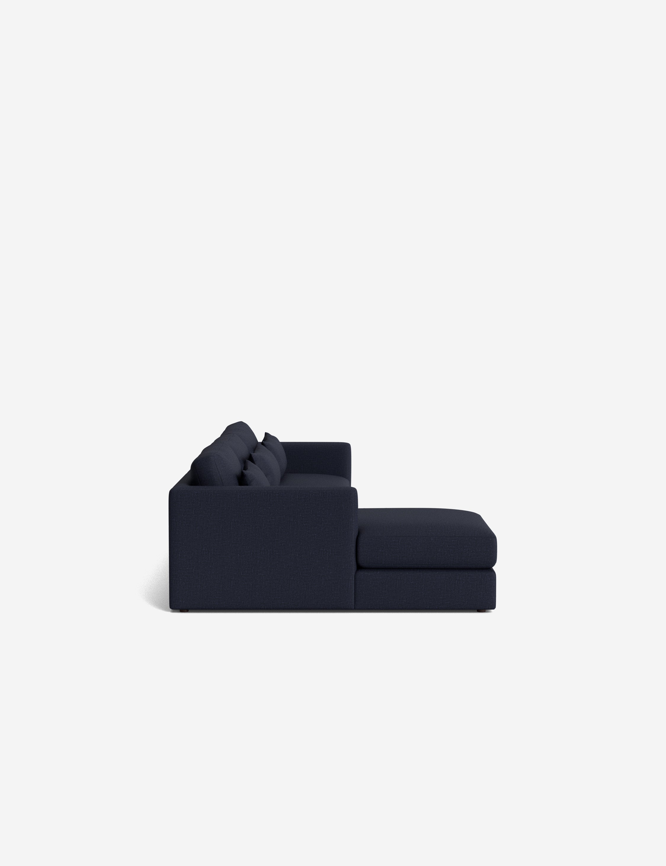 Durham Chaise Sectional Sofa - Modern L-Shaped Couch with Chaise Lounge | Comfortable Fabric Upholstery for Living Room, Family Room & Home Theater
