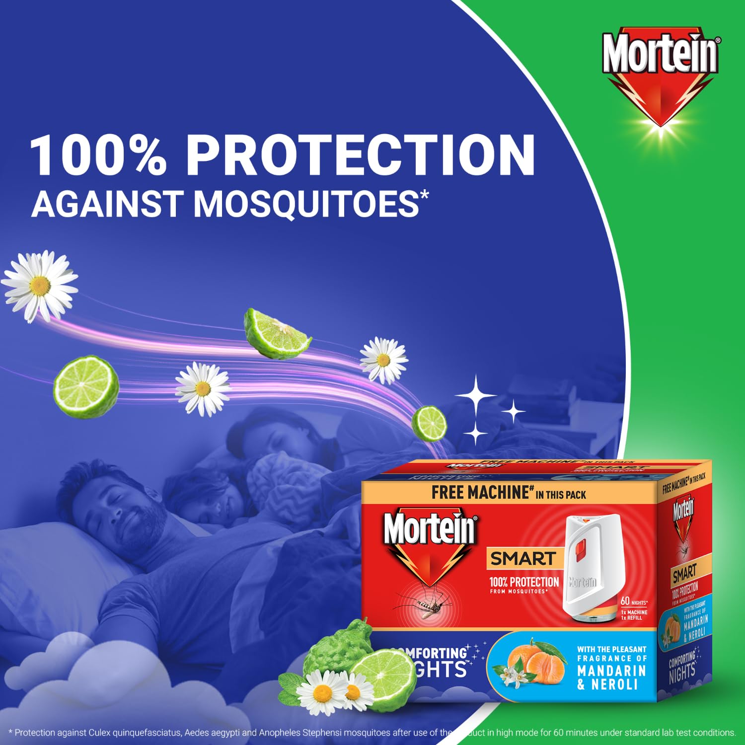 Mortein SmartPlus Mosquito Repellent Refill 45ml x 6 Pack - Buy 4 Get 2 Free | Fits All Electric Mosquito Killers | 100% Protection Against Dengue & Zika Mosquitoes | Ideal for Home, Bedroom, Outdoor & Travel Use