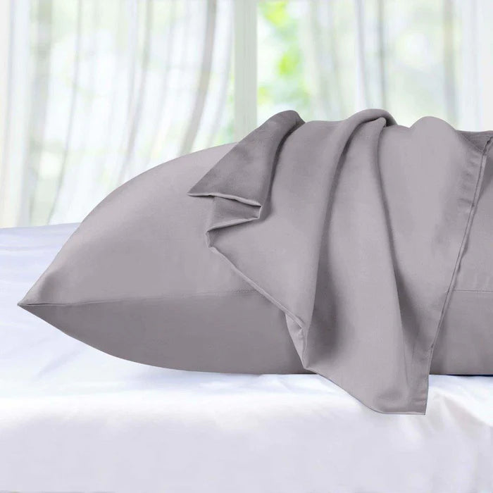 300 Thread Count Modal Beechwood Pillowcase Set - 2 Piece Soft & Breathable Bedding for a Comfortable Night's Sleep - Perfect for Home, Hotel, and Travel Use