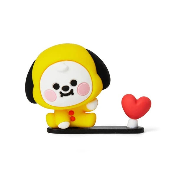 BT21 Chimmy Baby Figure Mask Hanger - Cute K-Pop BTS Character Face Mask Holder for Kids & Adults - Perfect for Home, Office, and Travel Organization