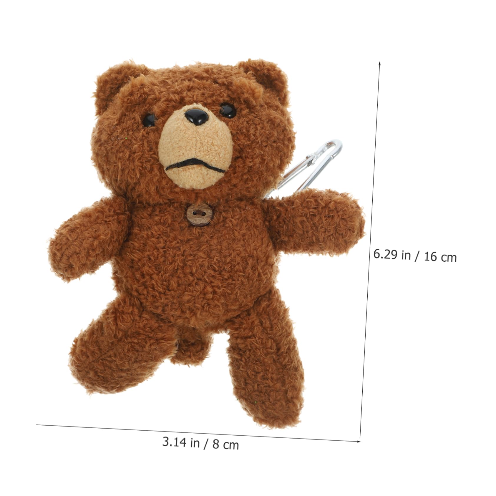 2PCS Cute Plush Bear Earphone Case Cover - Adorable Wireless Earbuds Protector for AirPods & Bluetooth Headphones - Perfect Gift for Kids & Music Lovers (Home, Travel, Gym Use)
