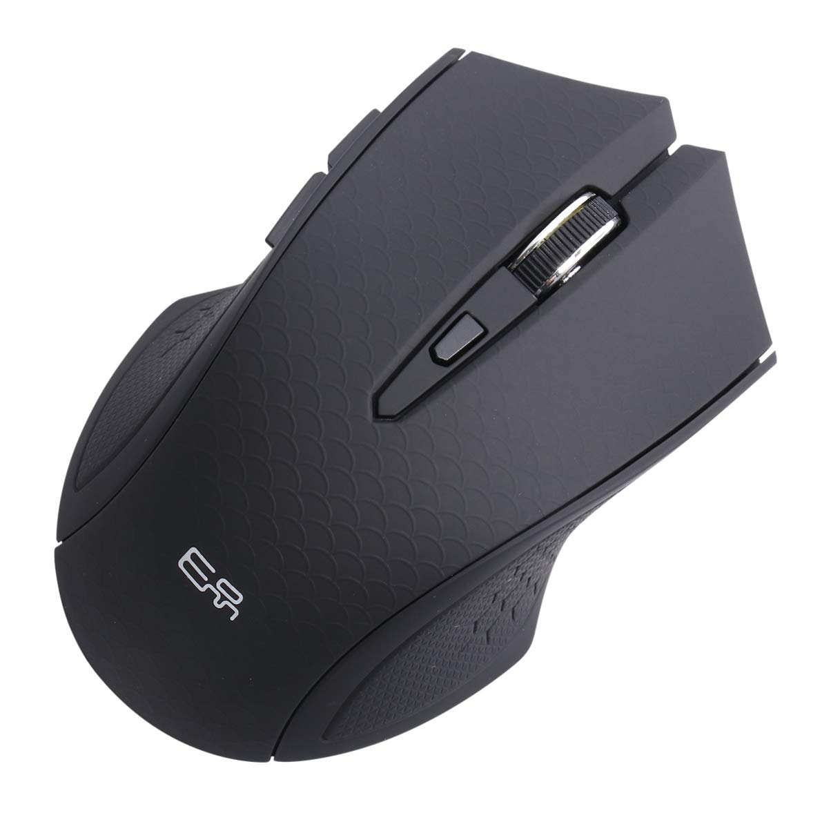 OSALADI 2.4GHz Wireless Gaming Mouse with USB Receiver, 6-Button Ergonomic Optical Mouse for PC, Laptop, Office Work & Home Use - Portable Computer Mouse (Black) - Perfect for Gaming, Working, and Everyday Computing