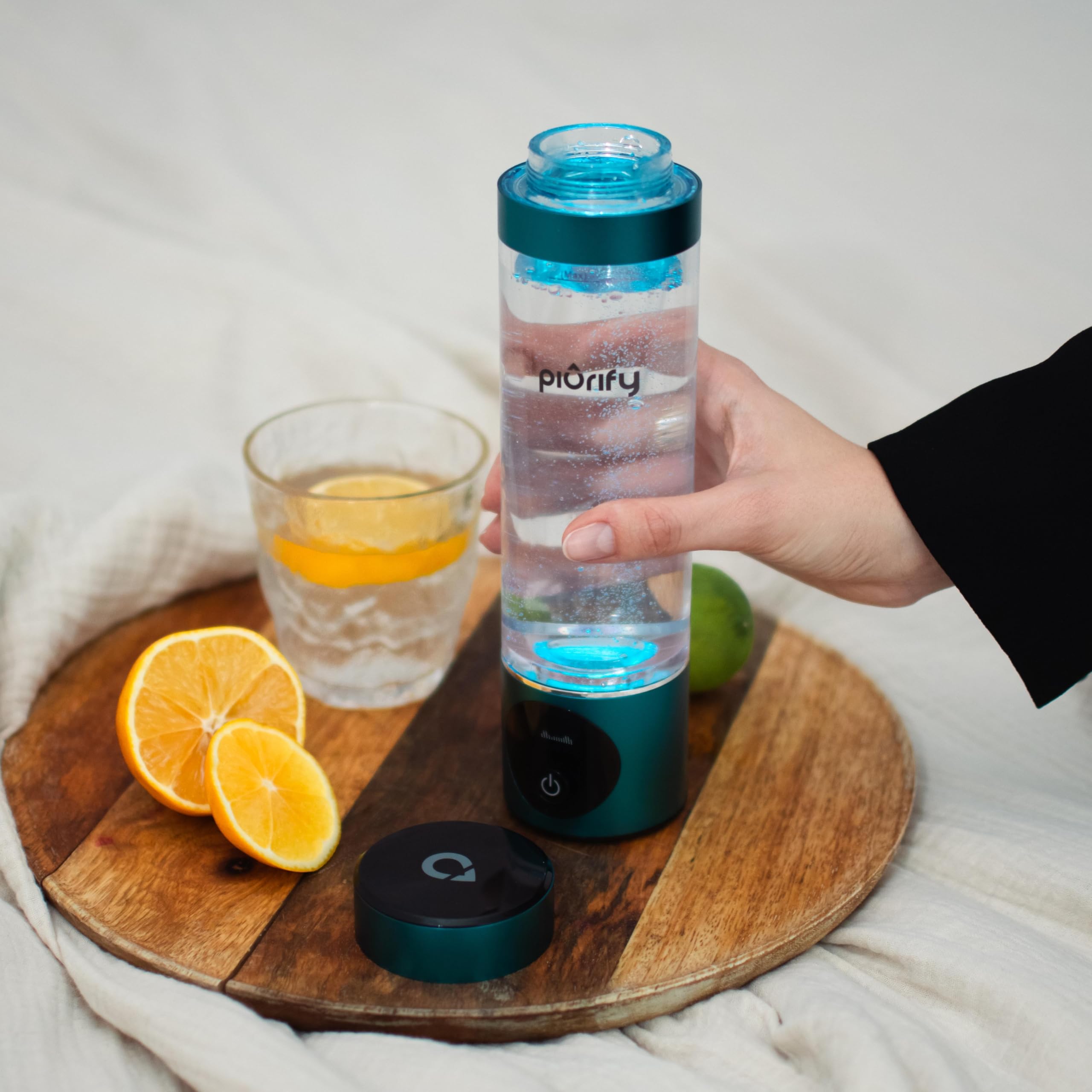 Premium Hydrogen Water Bottle Generator - 4100+ PPB H2 Concentration with SPE/PEM Technology - Certified Portable Hydrogen Infuser for Athletic Performance & Hydration - 6-Hour Hydrogen Retention - Ideal for Gym, Travel & Daily Wellness Routine