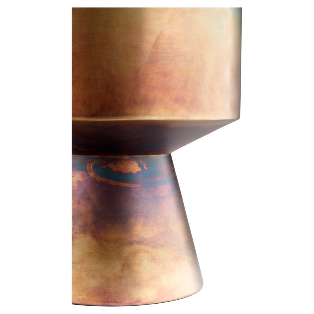 Cyan Design 11163 Rhizome #2 Planter - Gold Ceramic Flower Pot for Indoor Plants, Home Decor, Office Desk Decor | Perfect for Succulents, Small Plants & Modern Interior Design