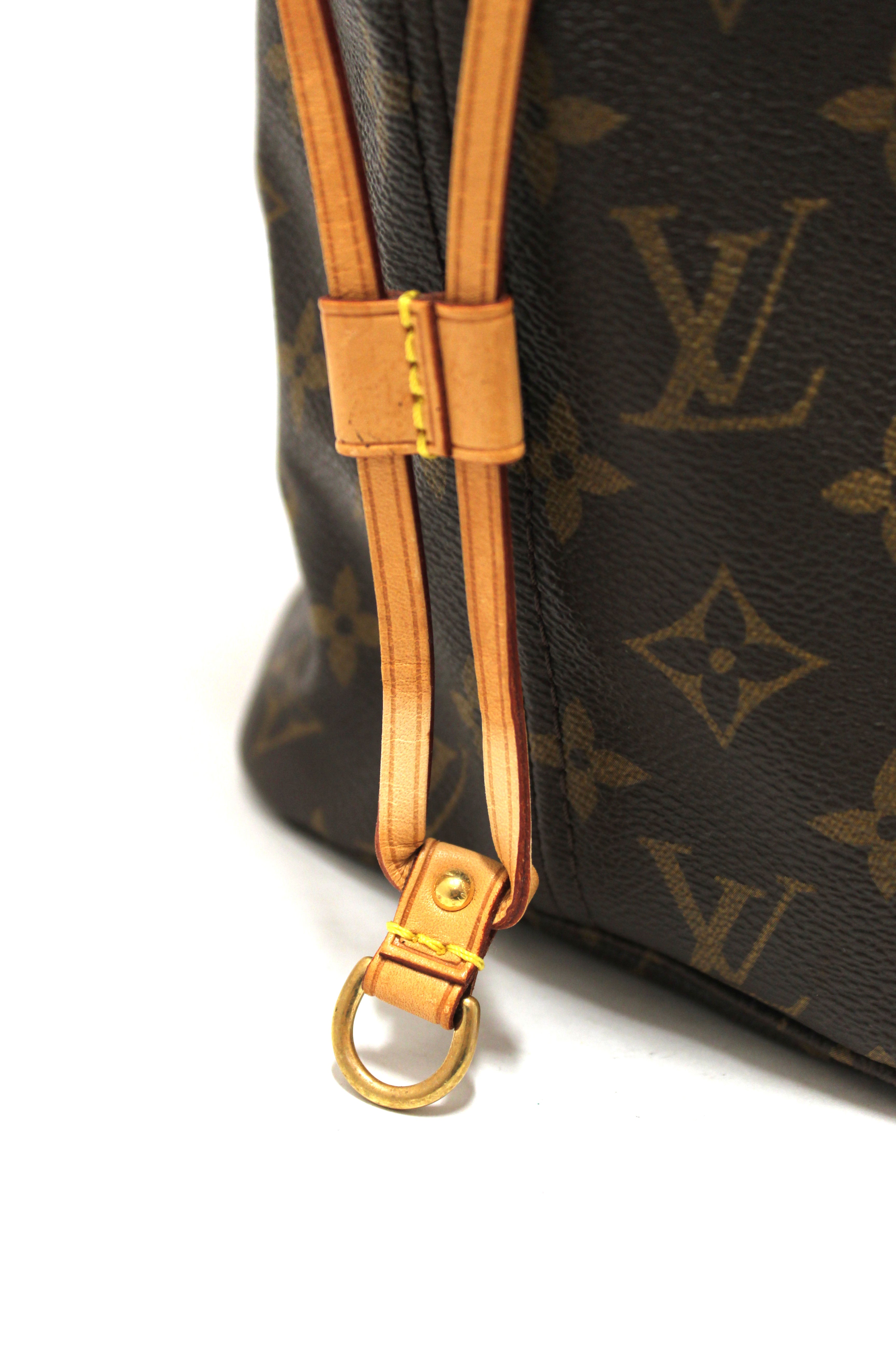 Authentic Louis Vuitton Neverfull MM Monogram Canvas Tote Bag - Luxury Designer Shoulder Handbag for Women, Perfect for Work, Travel & Everyday Use