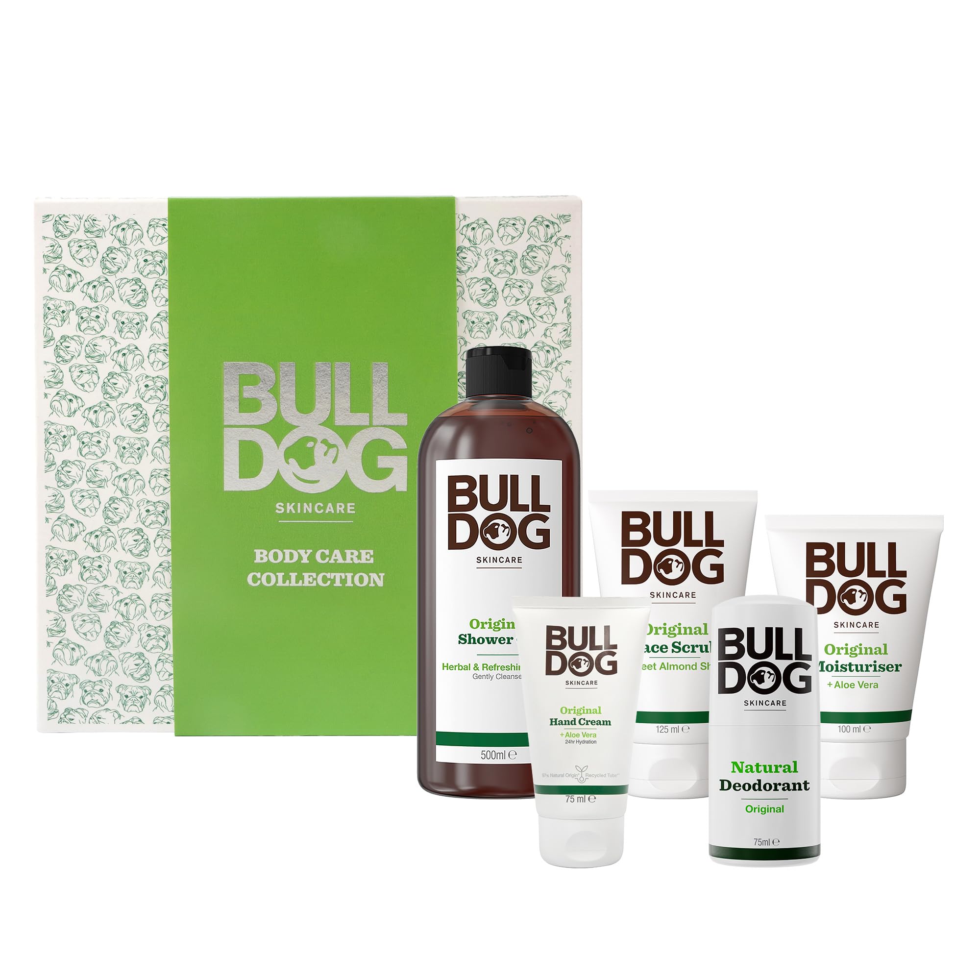 Bulldog Skincare Gift Set for Men - Natural Body Wash, Shave Gel & Moisturizer | Perfect for Grooming, Travel & Daily Skincare Routine