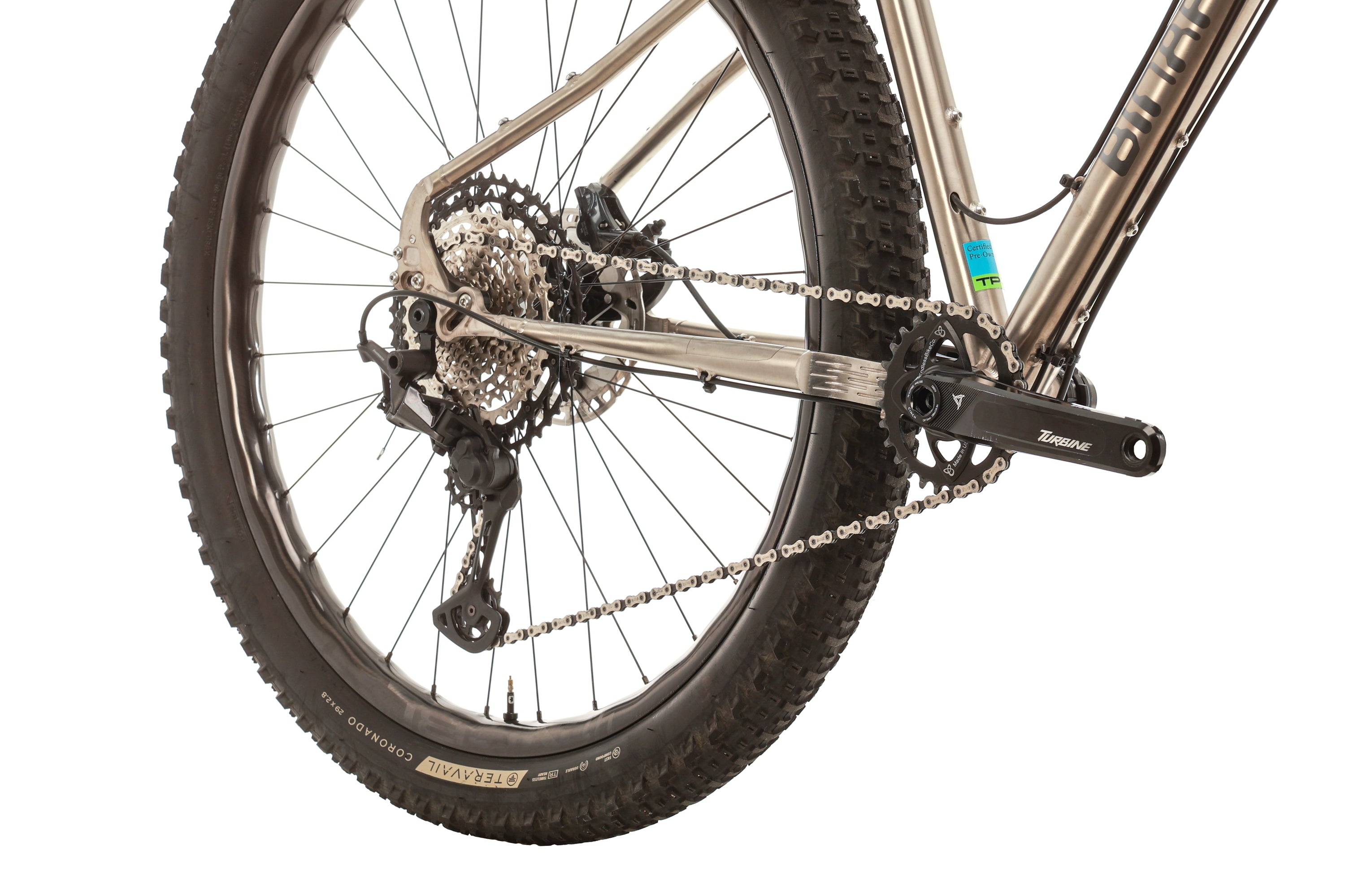 Binary Bicycles Kinetik Titanium Expedition Mountain Bike 2023 - Lightweight & Durable Small Frame for Off-Road Adventures | Perfect for Trail Riding, Mountain Climbing & Outdoor Exploration