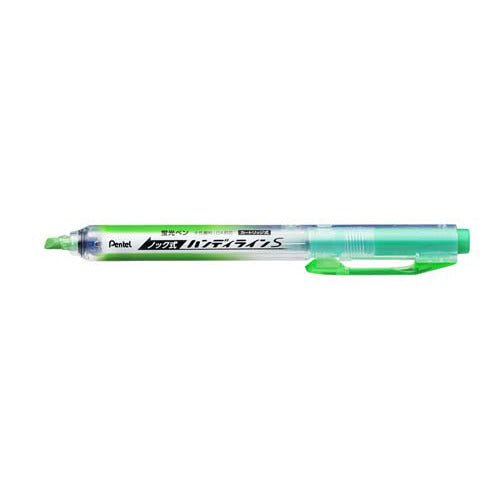 Pentel Knock Handyline S Highlighter - Retractable Chisel Tip Marker for Note Taking, Underlining & Book Marking - Ideal for Students, Office & Study Supplies