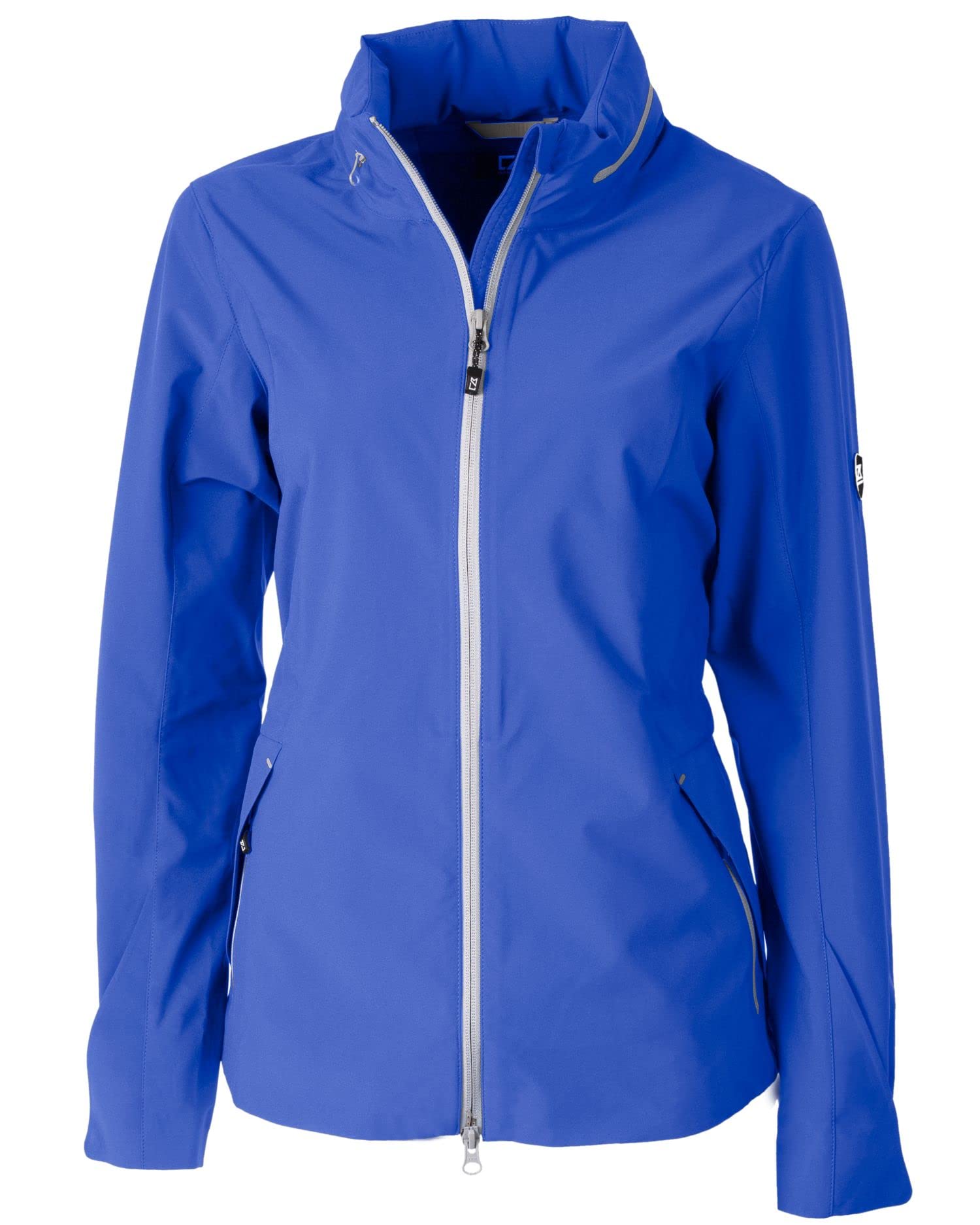 Cutter & Buck Women's Vapor Water Repellent Stretch Full Zip Rain Jacket - Lightweight Windproof Outdoor Jacket for Hiking, Running & Travel