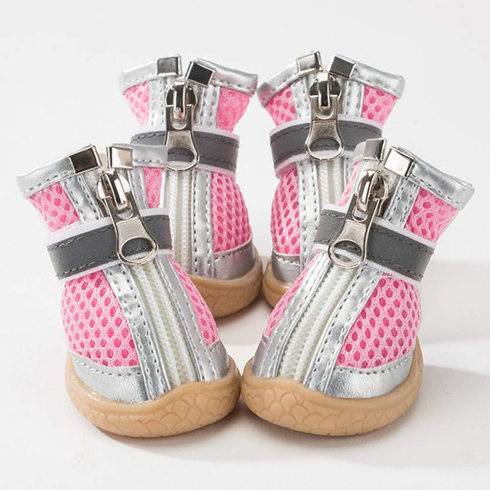 **Breathable Dog Shoes for Small Dogs & Cats - Non-Slip Pet Booties (Size 2#, Set of 3) - Perfect for Walking, Hiking & Outdoor Adventures**