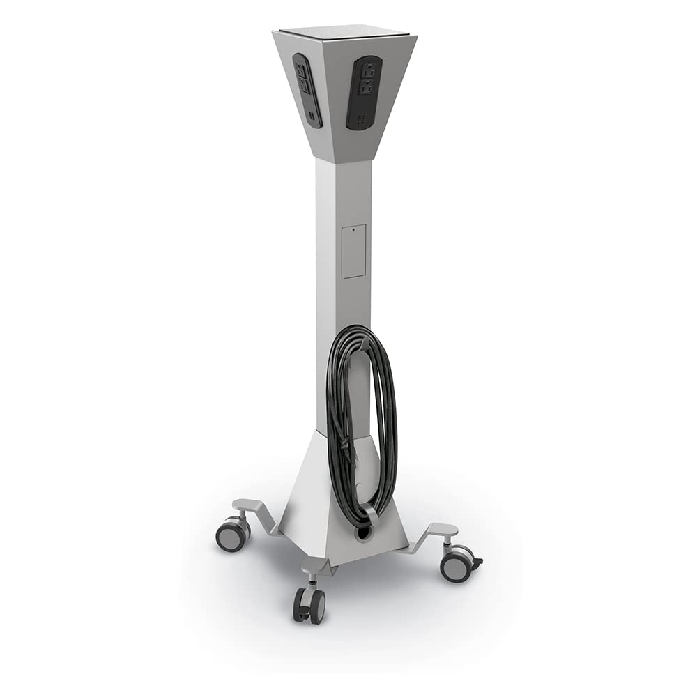 MooreCo MoorePower Tower with AC Outlet & USB Charging Ports | 13.5ft Power Extension Cord (Model 27735) | Perfect for Home Office, Gaming Setup & Workspace Power Needs