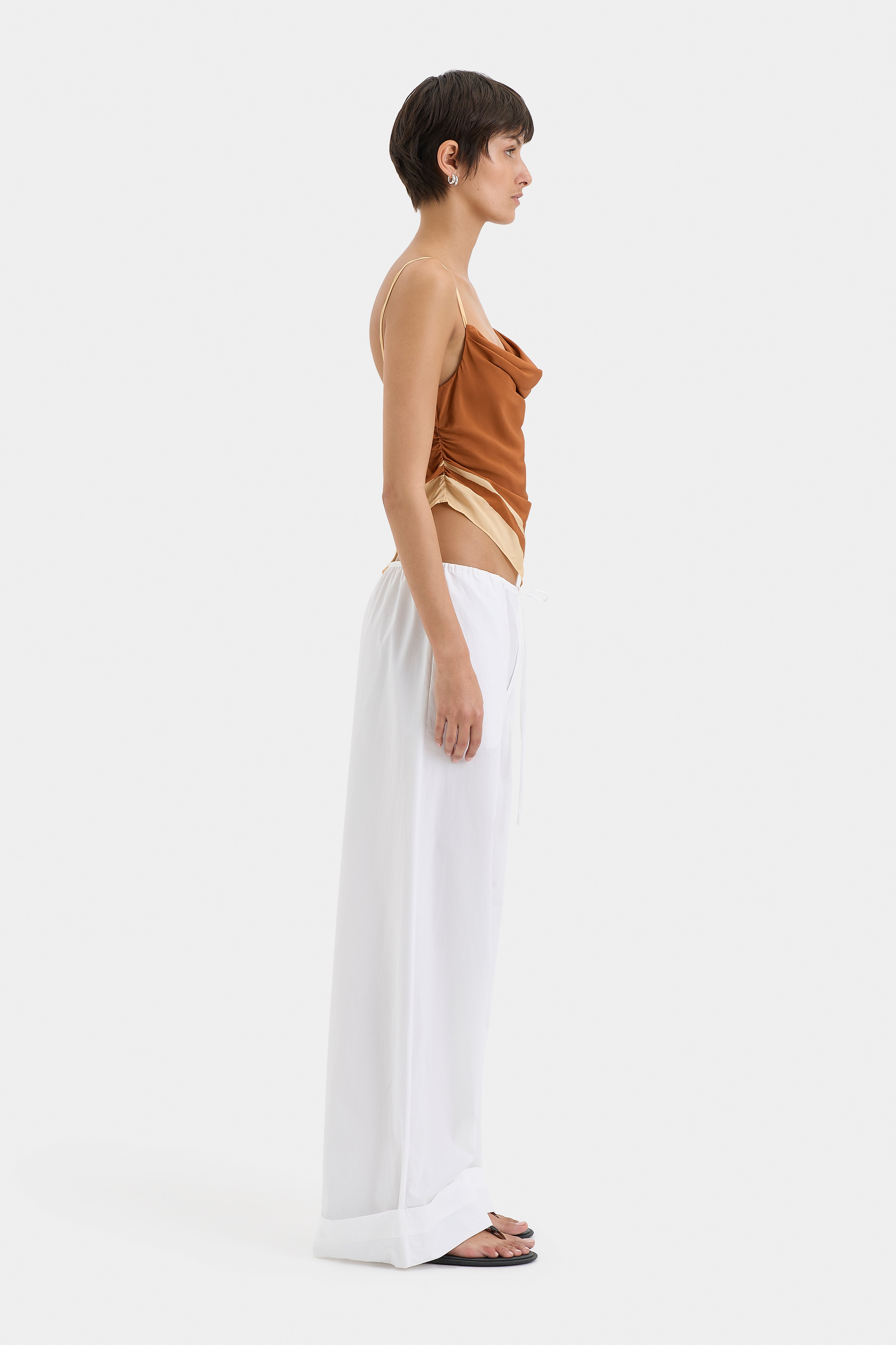 Soma Scarf Cami Rust - Stylish Women's Layering Top for Casual Outfits & Date Nights | Soft & Comfortable Blouse for Everyday Wear