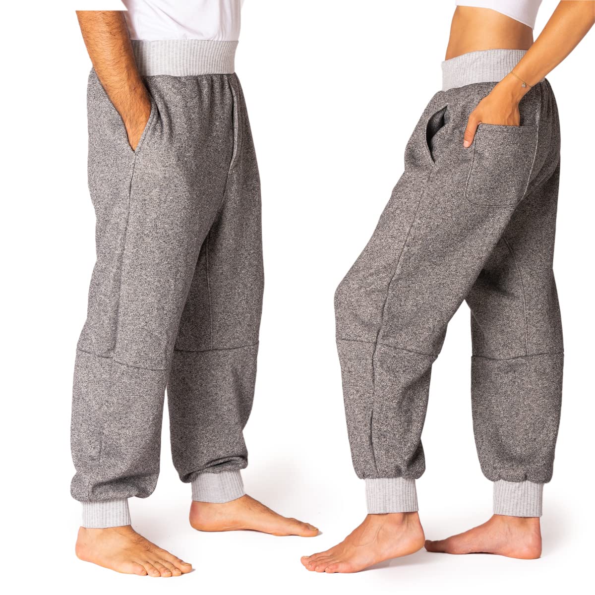 PANASIAM Warm Soft Harem Jogger Pants for Cold Weather - Ethically Made in Small Family Businesses | Perfect for Winter Outfits, Lounge Wear & Casual Style