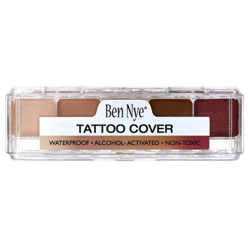 Ben Nye Tattoo Cover Palette (AAP 21) - Professional Makeup Concealer for Tattoos, Scars & Blemishes - Ideal for Stage Performances, Photo Shoots & Special Effects