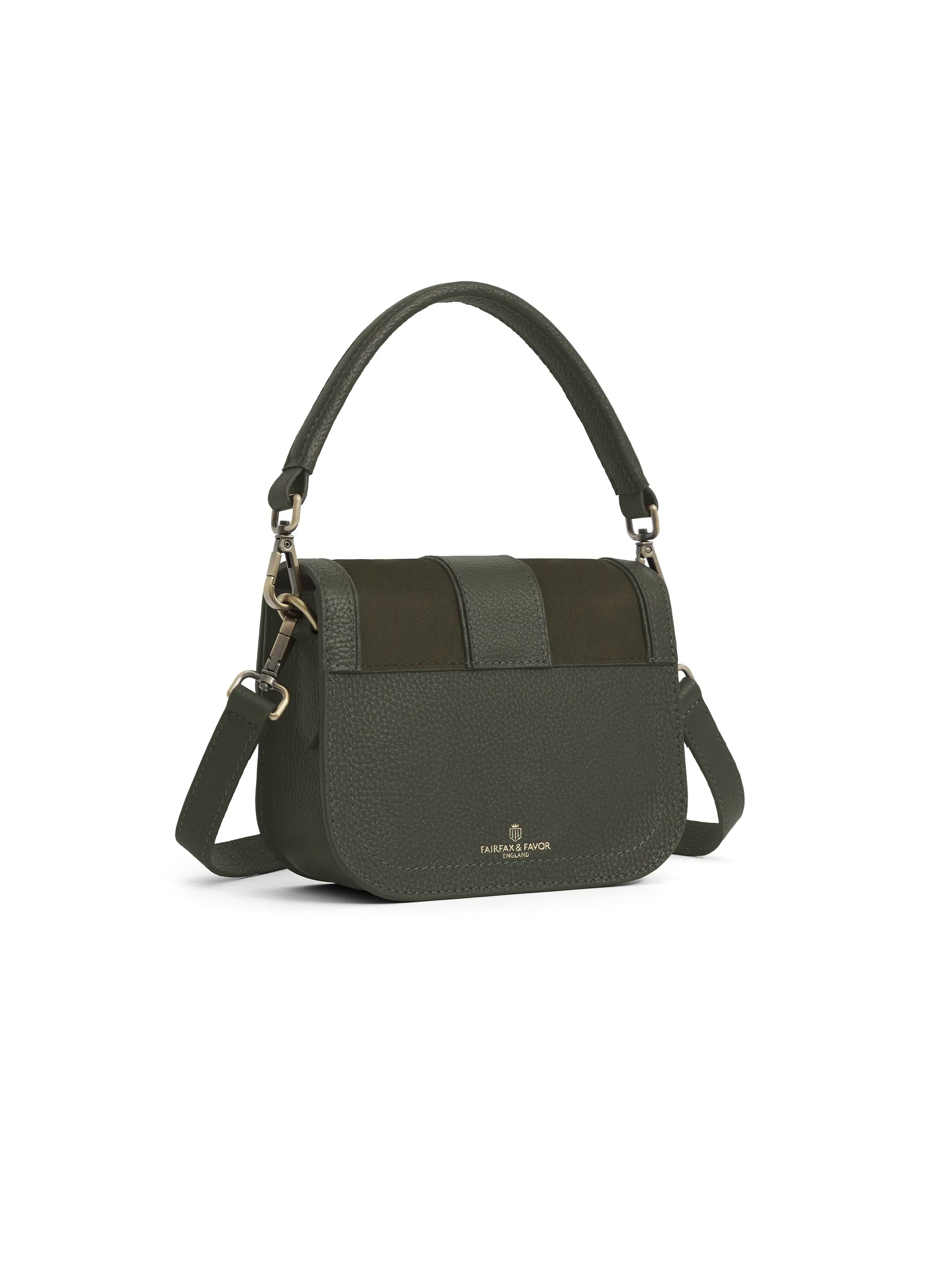Clarence Handbag for Women - Moss Green Suede Crossbody Purse | Fashionable & Durable Everyday Bag for Work, Travel & Shopping
