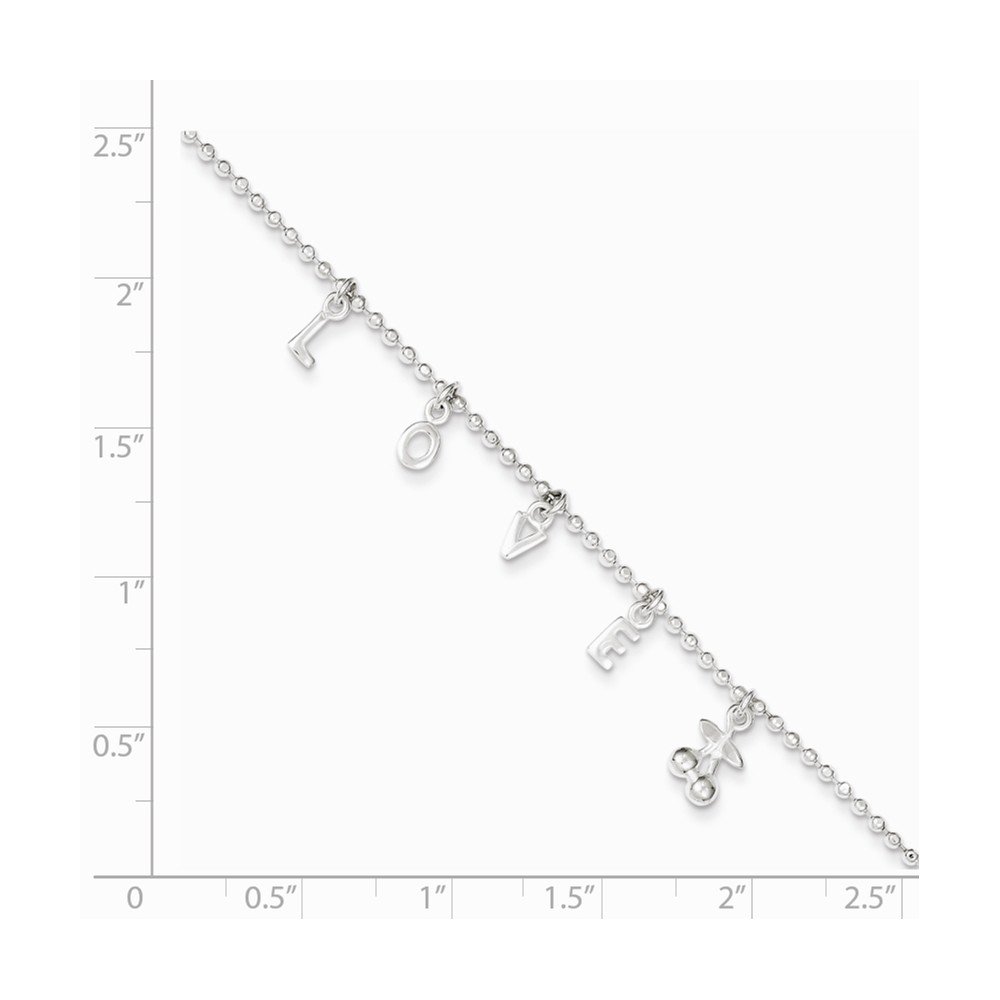 10K Solid 925 Sterling Silver Adjustable 10-11 Inch Anklet Bracelet - Perfect for Beach, Summer Outfits & Boho Fashion
