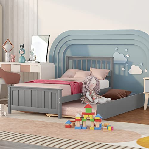 Grey With Trundle