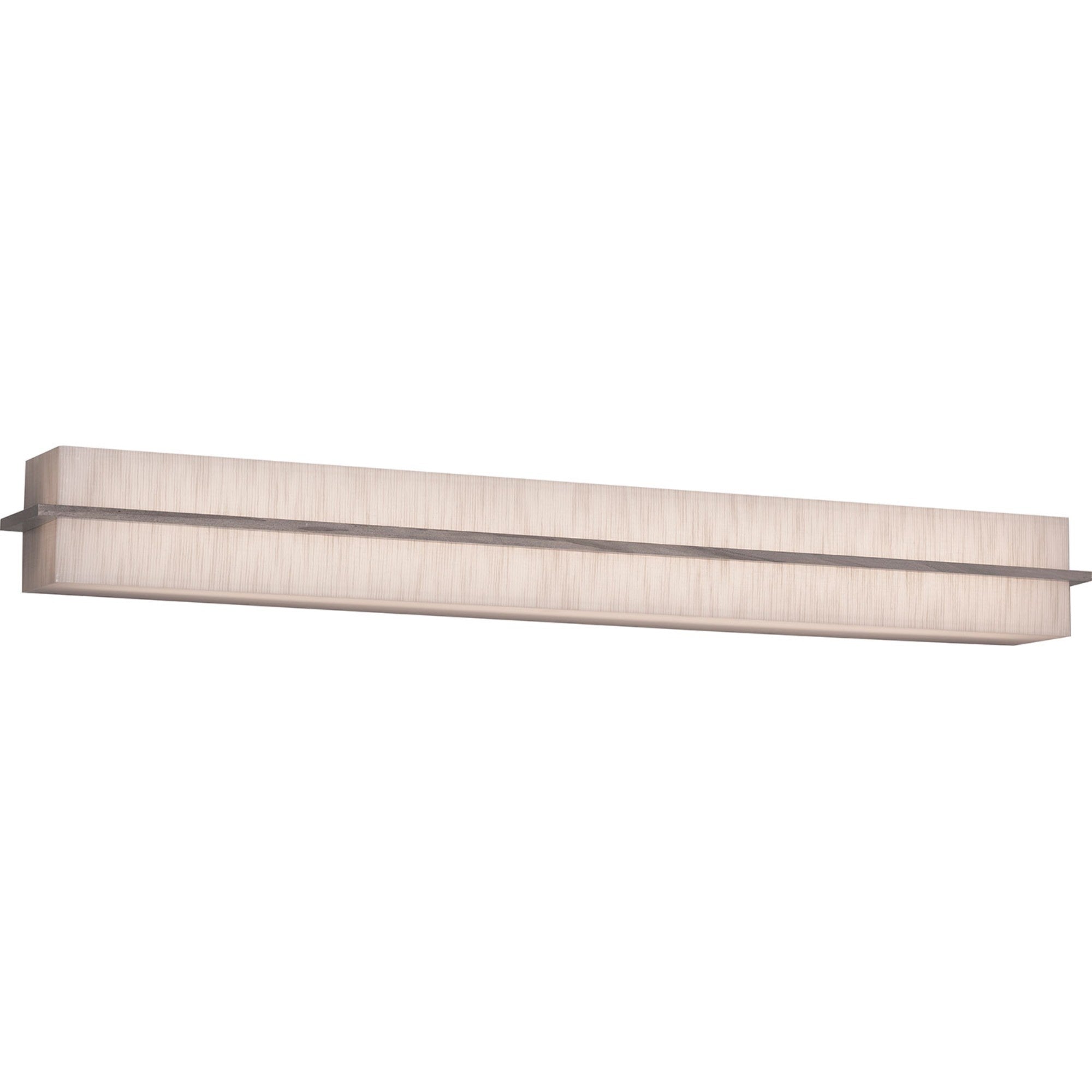 Apex 39 LED Vanity Mirror with Adjustable Brightness - Jute/Weathered Grey Finish for Makeup & Skincare | Perfect for Bedroom, Bathroom & Dressing Room