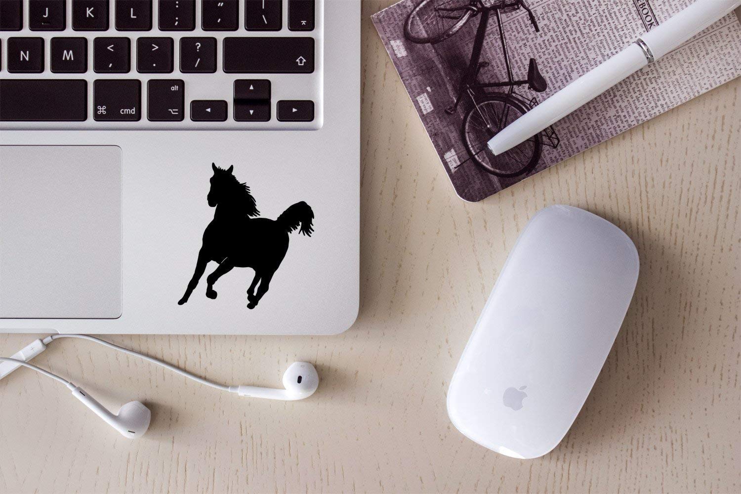 Mustang Horse Keychain - Silver Chrome Spinning Keyring for Car Keys & Gifts