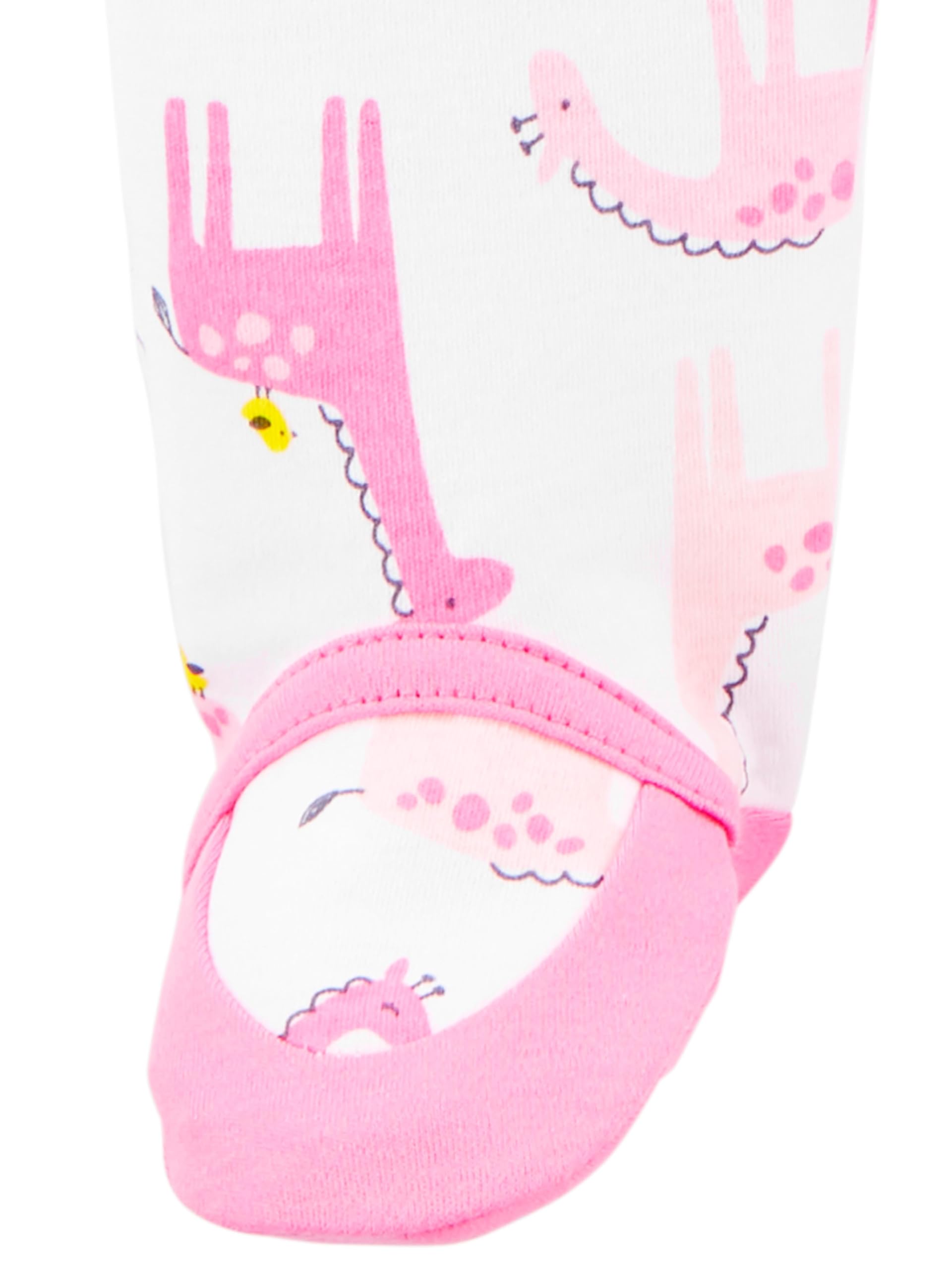 Carter's Baby Girls' Cotton Footed Sleep and Play Pajamas - 2 Pack | Soft & Comfortable Sleepwear for Newborns & Infants | Perfect for Nursery, Bedtime & Playtime