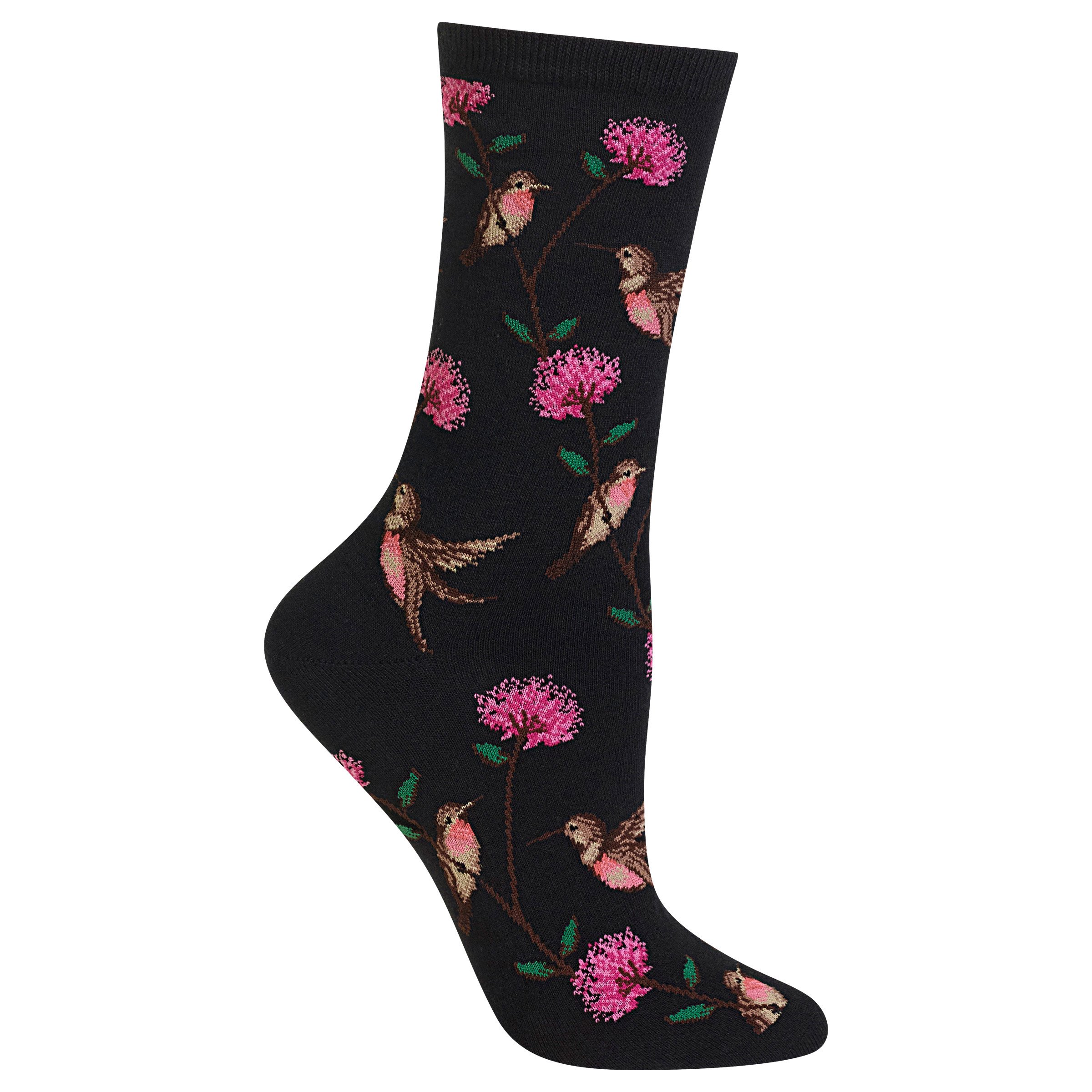 Hot Sox Women's Fun Nature & Outdoors Crew Socks - Hiking, Camping & Outdoor Adventure Socks for Women - Comfortable & Durable Hiking Socks for Active Lifestyle