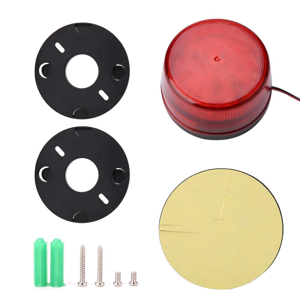 Dioche Red Flashing LED Alarm Light - High Visibility Warning Strobe Light for Road Cones, Guardrails & Safety Barriers | Perfect for Construction Zones, Emergency Vehicles & Hazard Warnings
