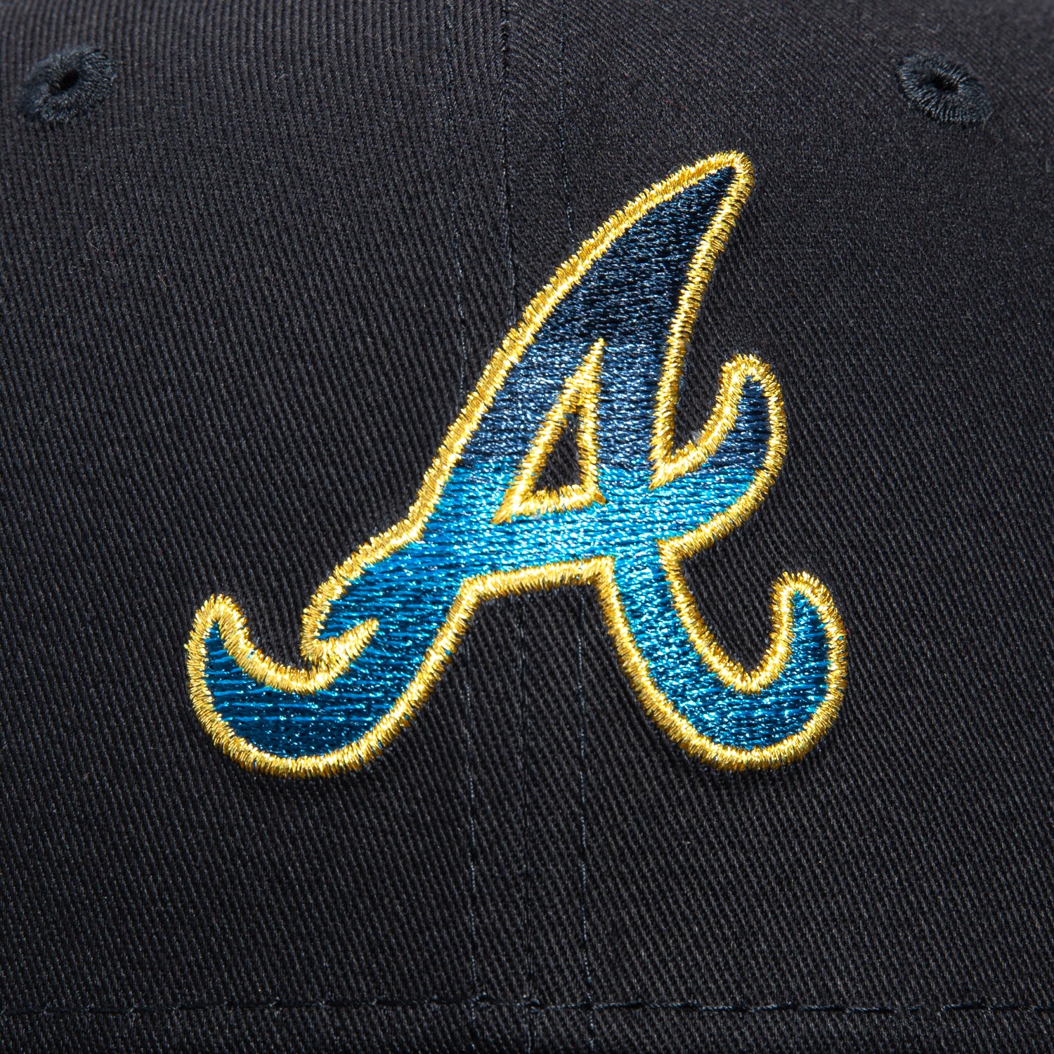 New Era 59Fifty Atlanta Braves 2025 All Star Game Patch Gradient Baseball Cap - Navy Blue | MLB Officially Licensed Hat for Baseball Fans & Sports Enthusiasts | Perfect for Games, Collecting & Everyday Wear