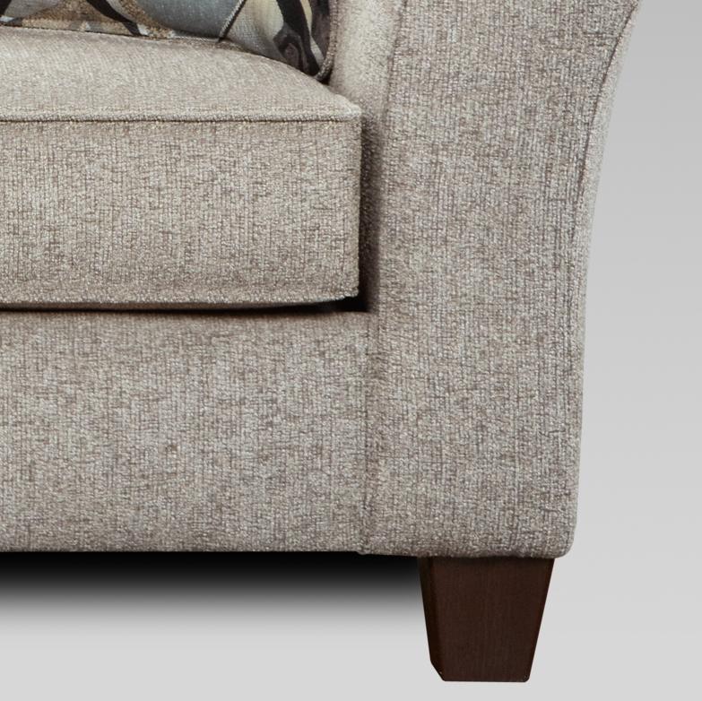 Camero Platinum Fabric Pillowback Loveseat - Comfortable Two-Seater Sofa for Living Room, Lounge & Small Spaces - Perfect for Relaxing, Reading & Entertaining Guests