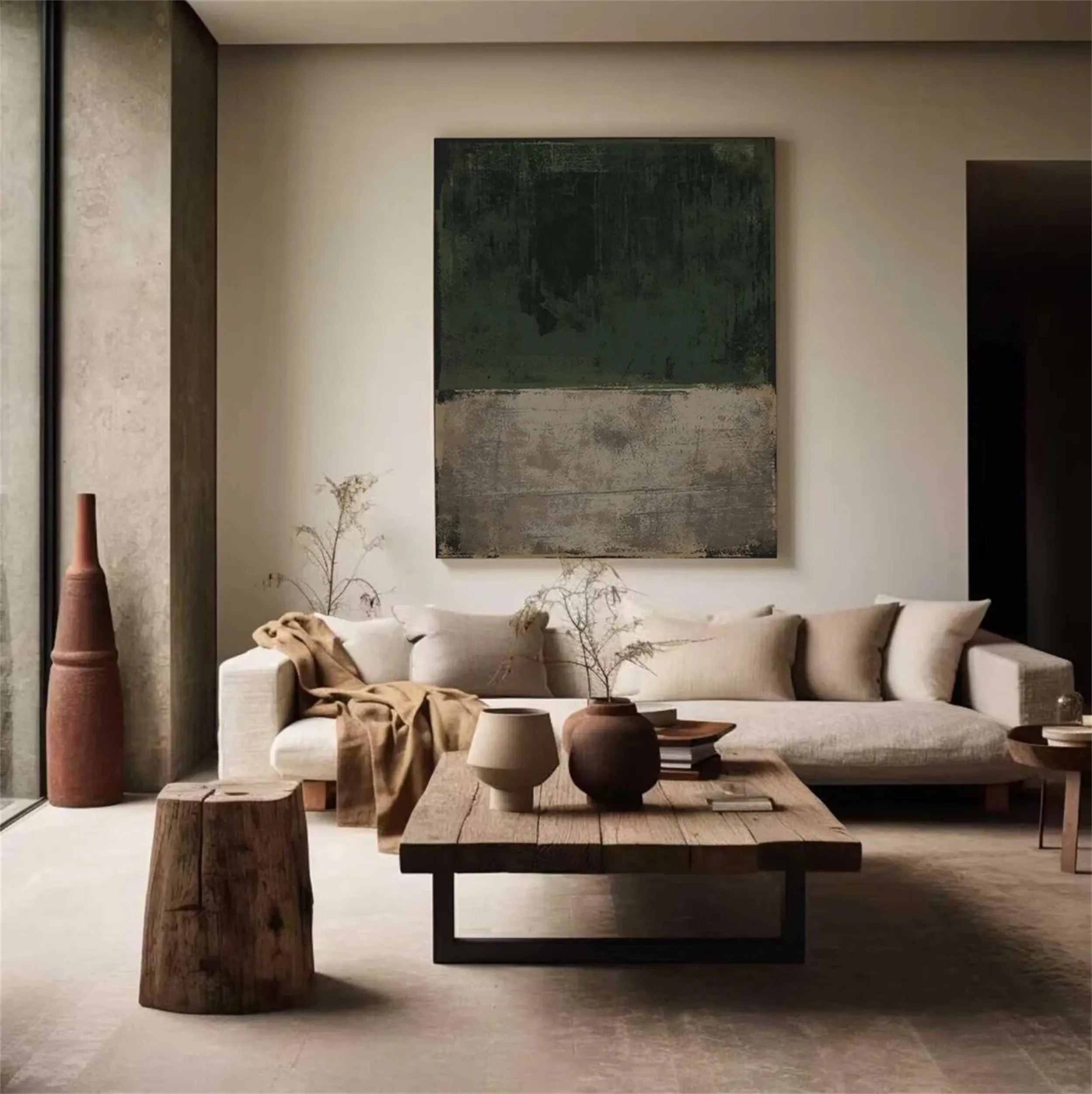 Abstract Painting #AB 106 - Modern Wall Art for Living Room, Bedroom & Office Decor | Large Canvas Artwork for Home & Office
