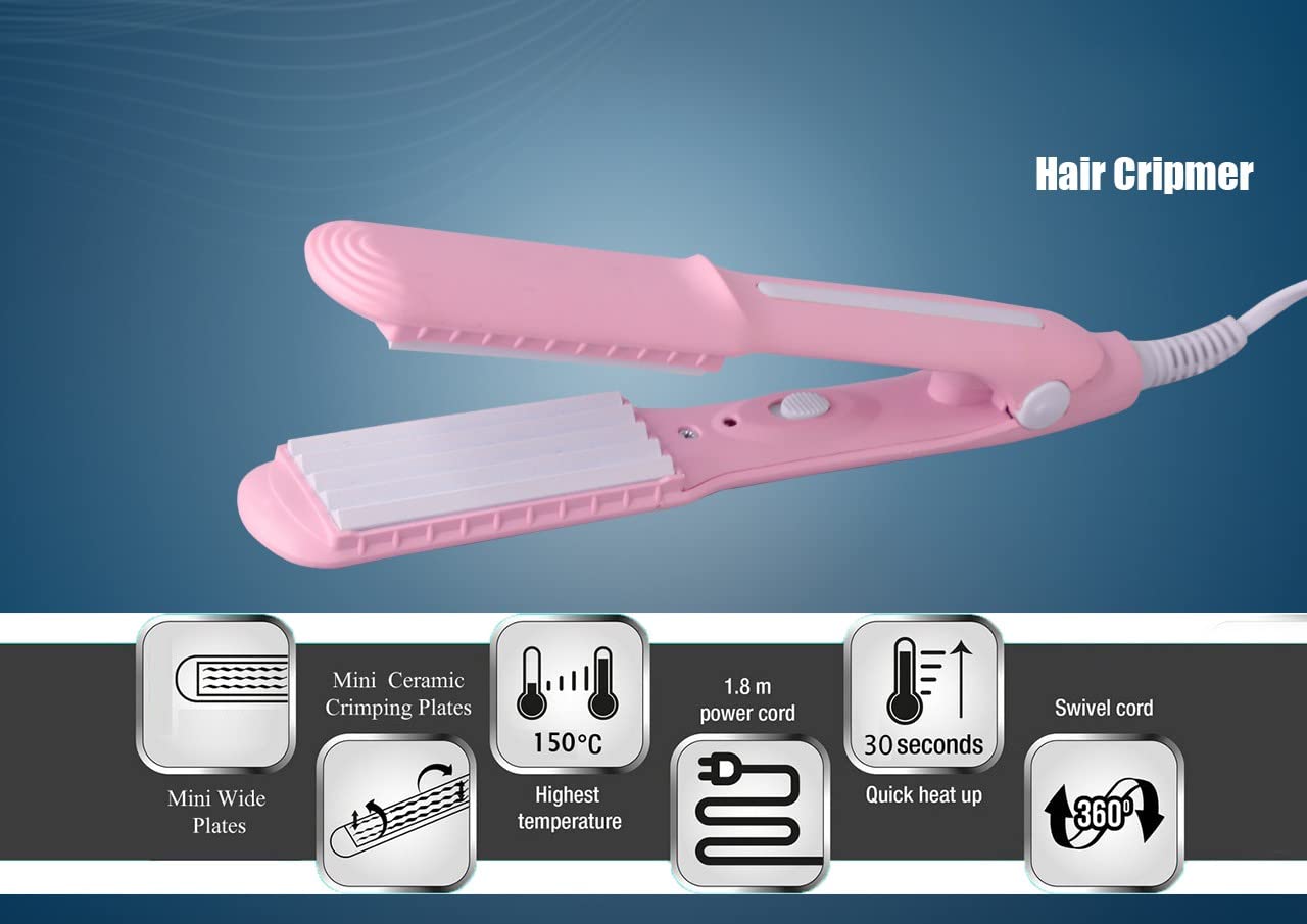 Professional Portable Hair Straightener with Storage Box - Pink | Salon-Grade Flat Iron for Women, Teens & Stylists | Perfect for Travel, Home & Salon Use