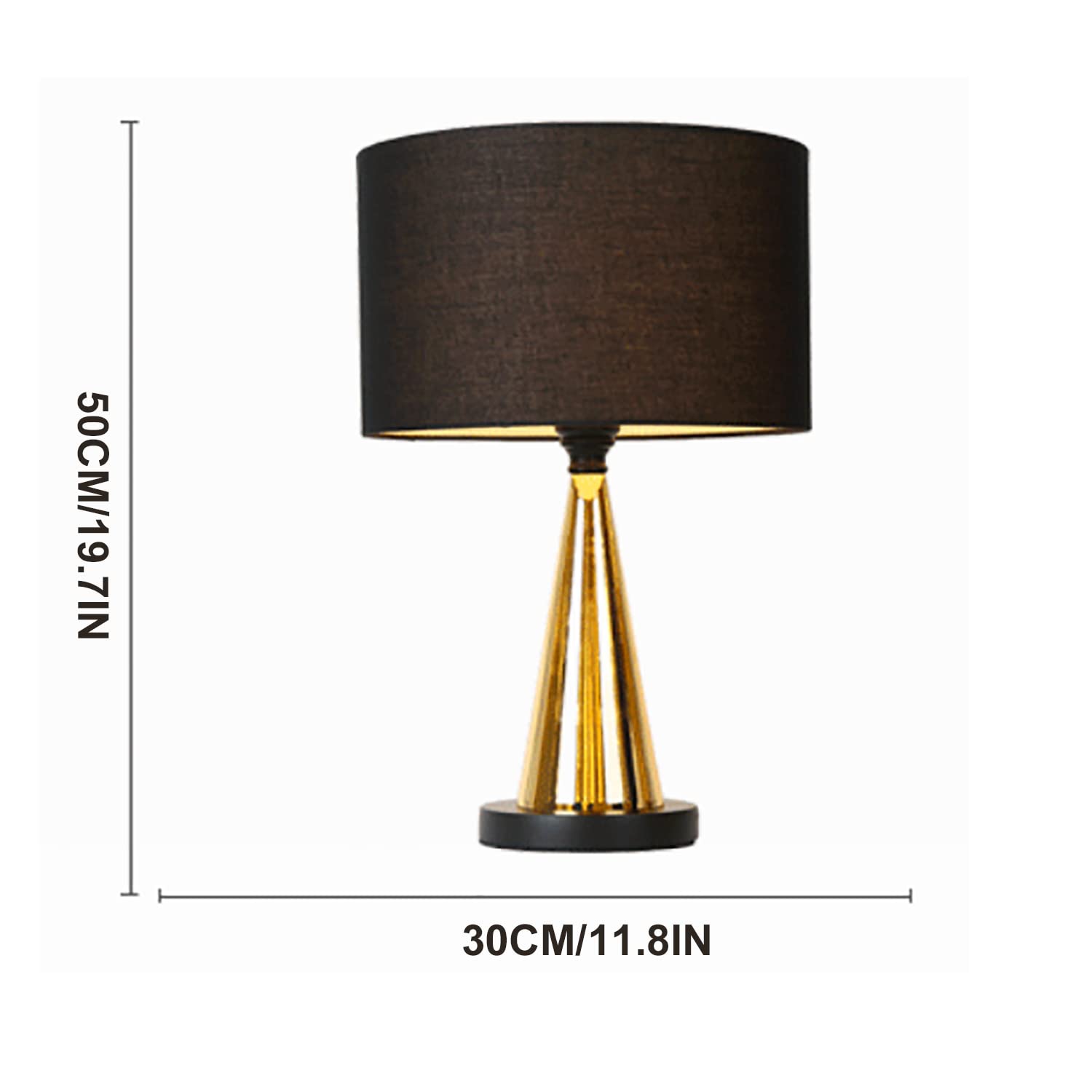Modern LED Desk Lamp with E27 Fabric Lampshade - Warm White Light for Bedroom, Living Room, Office & Hotel Decor - Creative Table Lamp for Reading, Working & Relaxing