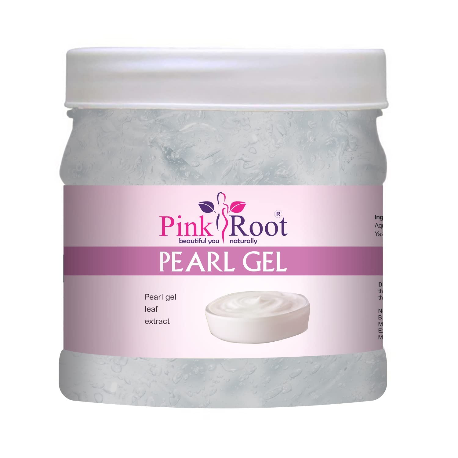 Pink Root Green Tea Massage Gel & Pearl Gel Set - 500ml Each for Relaxation & Skin Care | Spa, Home Massage & Beauty Treatment