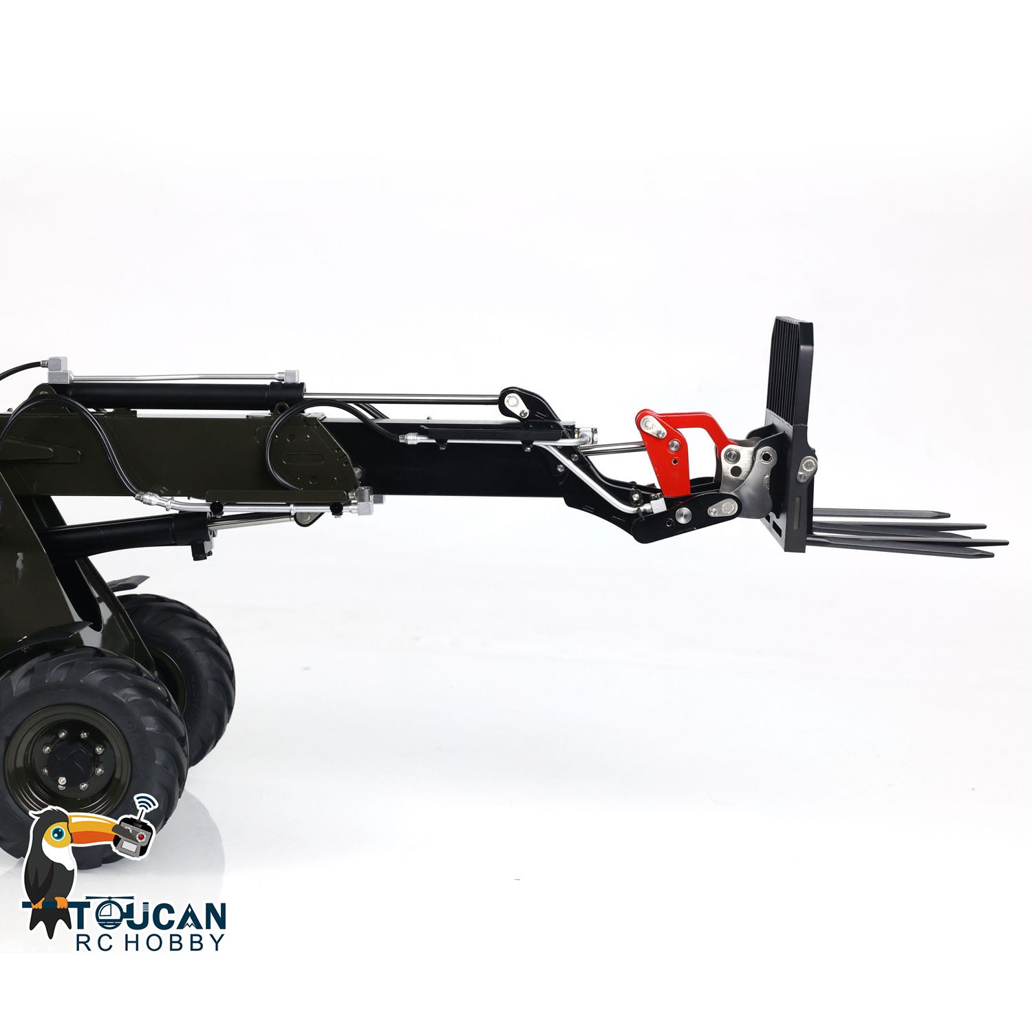 1:14 LESU RTR RC Hydraulic Telescopic Arm Loader AT1050 Fork Lift Truck Model - Assembled & Painted (478x165x221mm) - Perfect for RC Construction Enthusiasts & Collectors