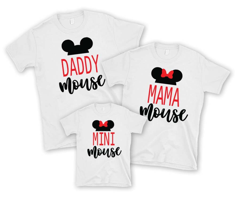 Family Matching Mouse T-Shirts - Cute Coordinating Outfits for Family Photos & Disney Trips