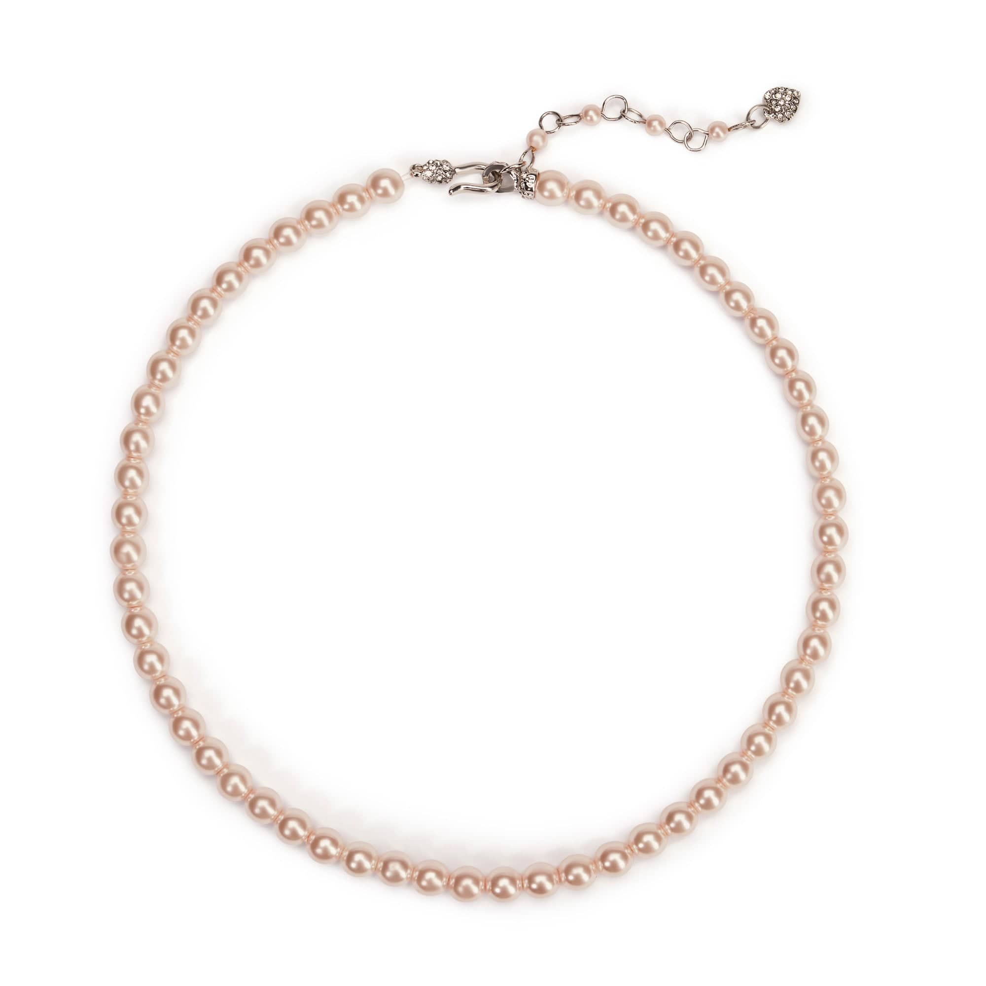 Vintage 1950s Pink Pearl Necklace and Earrings Set - Elegant Jewelry Gift for Women, Free £12 Gift Box Included - Perfect for Anniversaries, Weddings & Special Occasions