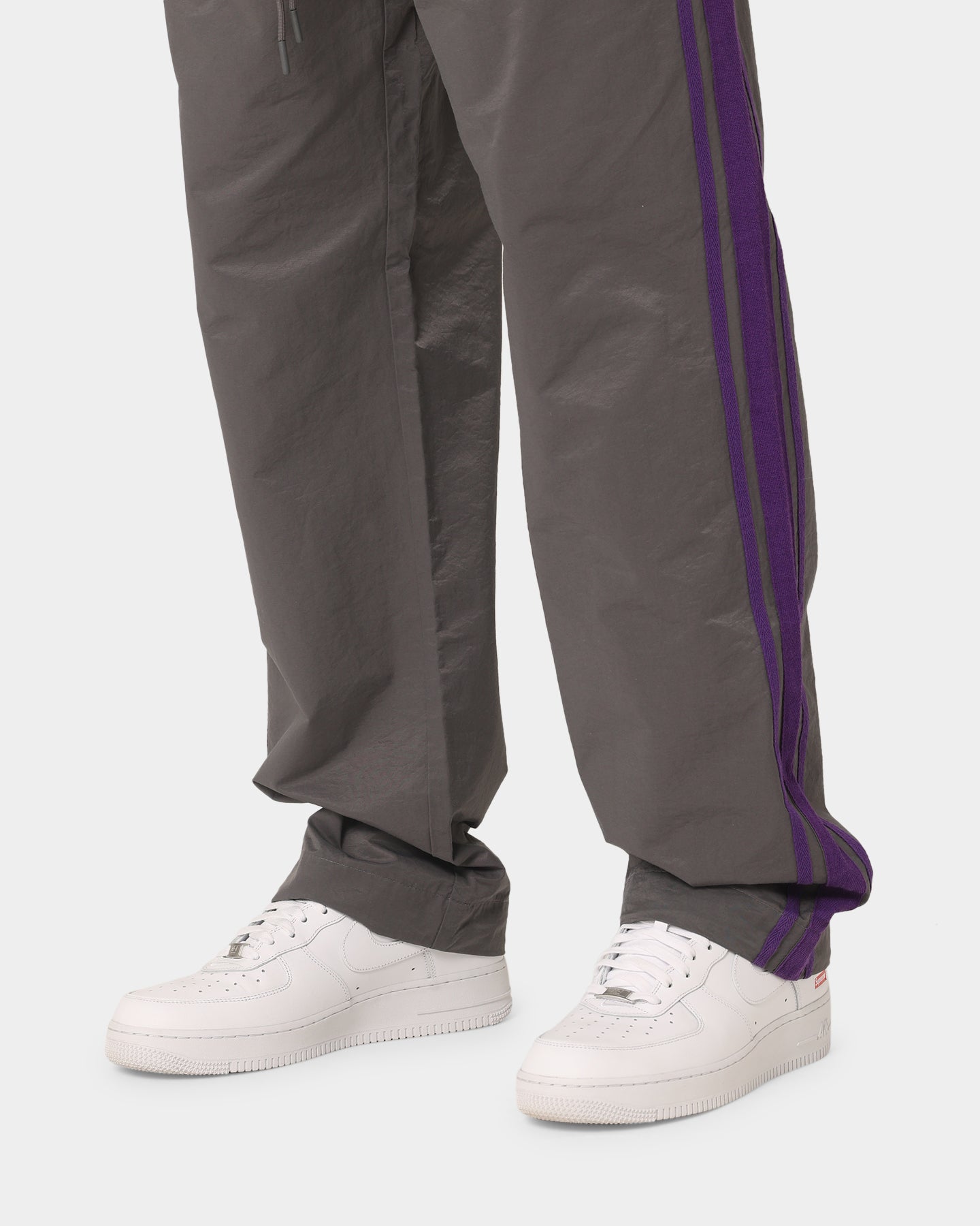 404 Racer Trackpant Charcoal/Purple - Men's Athletic Joggers for Running, Gym & Casual Wear - High Performance Workout Pants with Comfort Fit