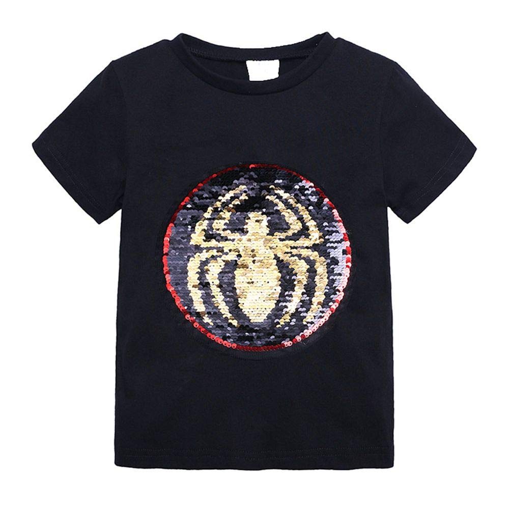Magic Flip Sequins T-Shirt for Toddlers - Short Sleeve Crew Neck Tee for Playtime & Parties