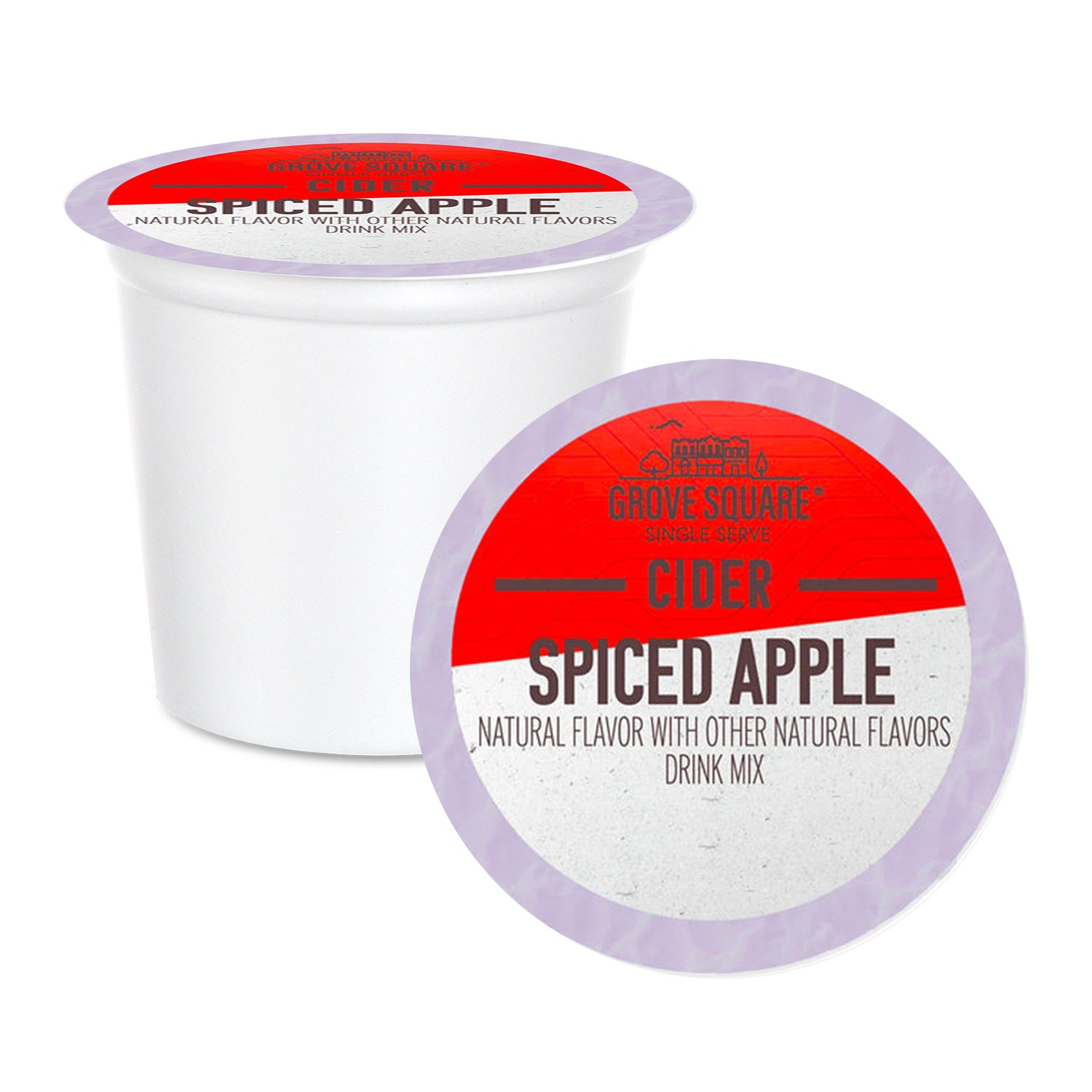 Grove Square Spiced Single Serve Hot Apple Cider 24 Pack - Instant Fall & Winter Drink Mix for Coffee Makers, Office, Camping & Cozy Home Comfort
