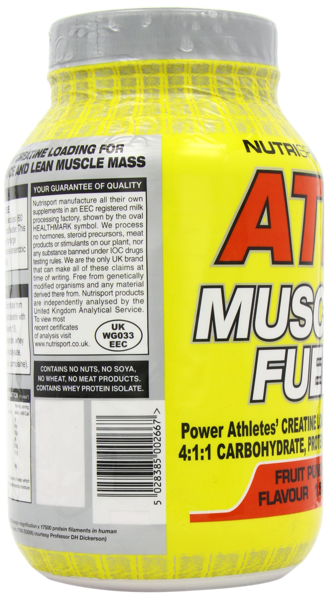 ATP M Fuel Fruit Punch Energy Powder - 1500g for Workout, Gym & Sports Performance - Delicious Fruit Flavor for Pre & Post Workout Recovery