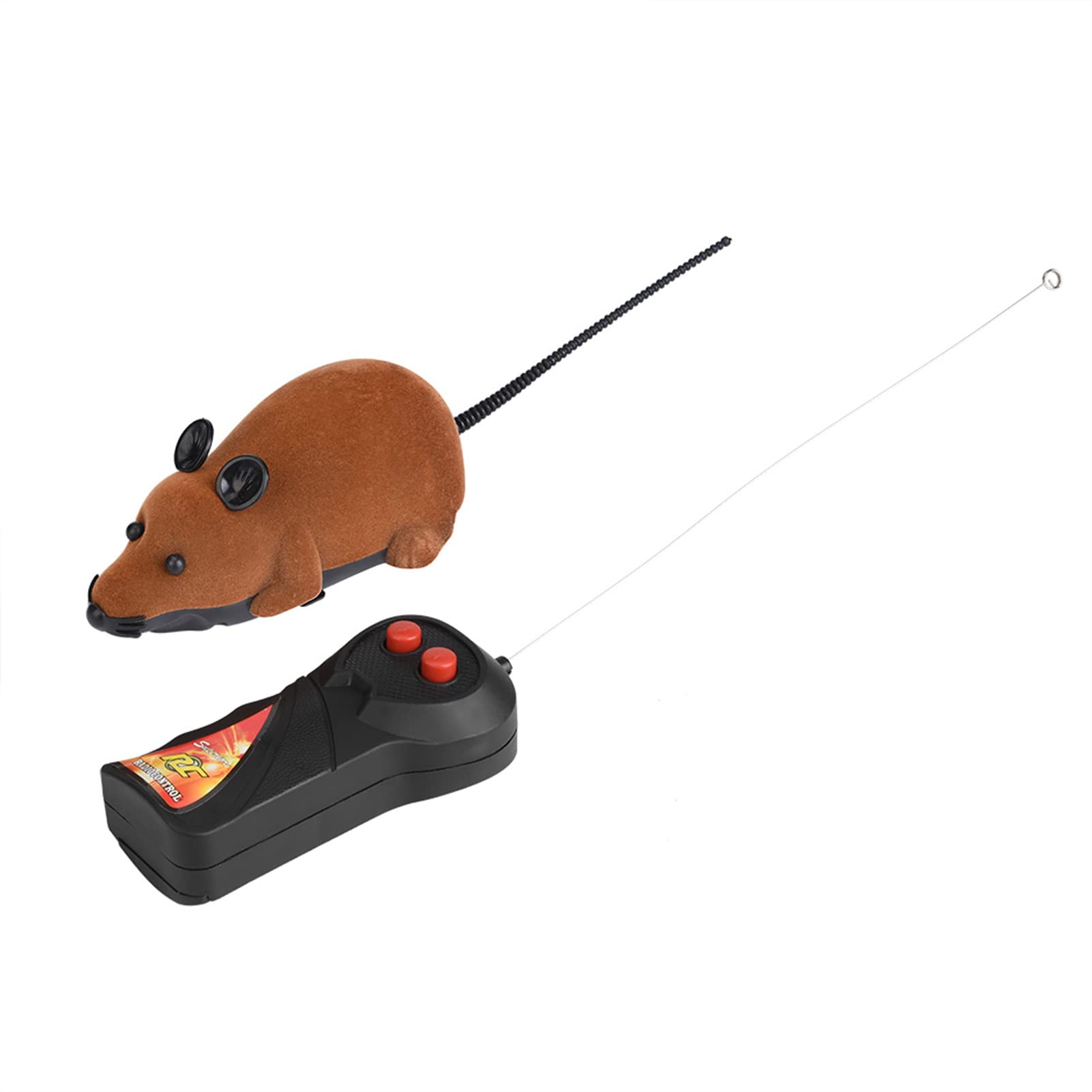 Interactive Cat Toy Mouse - Electric Wireless Remote Control Kitten Chaser Toy with Realistic Movements - Fun & Engaging Play for Indoor Cats (Brown) | Perfect for Exercise, Stimulation & Bonding with Your Feline Friend