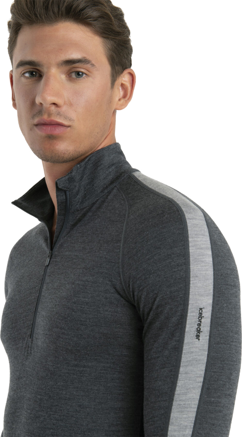 200 ZoneKnit Merino Wool Long Sleeve Half Zip Thermal Base Layer Top for Men - Warm Winter Outdoor Hiking & Skiing Performance Shirt