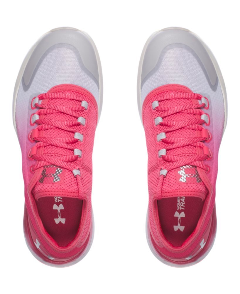 Under Armour Charged Push Women's Training Shoes - Lightweight Gym Workout Sneakers for Running & Cross Training - Size 6.5 - Pink (SS17) - Perfect for Fitness Classes, Weightlifting & Cardio Workouts