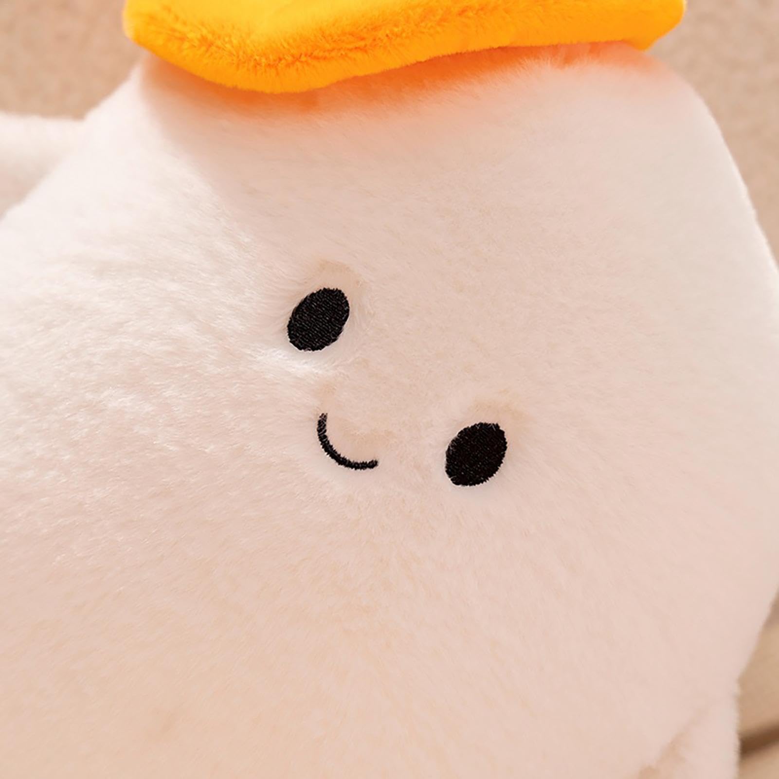 Halloween Plush Ghost Toy with Pumpkin Hat - Soft & Cute Stuffed Animal for Kids - Perfect for Halloween Decorations, Party Favors, and Spooky Gift Giving