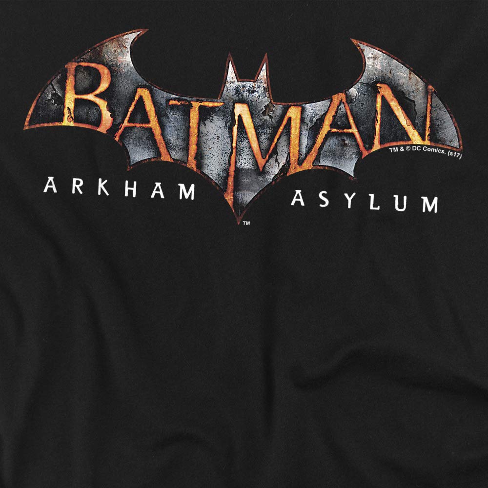 Batman Arkham Asylum Logo Women's T-Shirt | Official DC Comics Graphic Tee | Casual Superhero Shirt for Cosplay & Everyday Wear