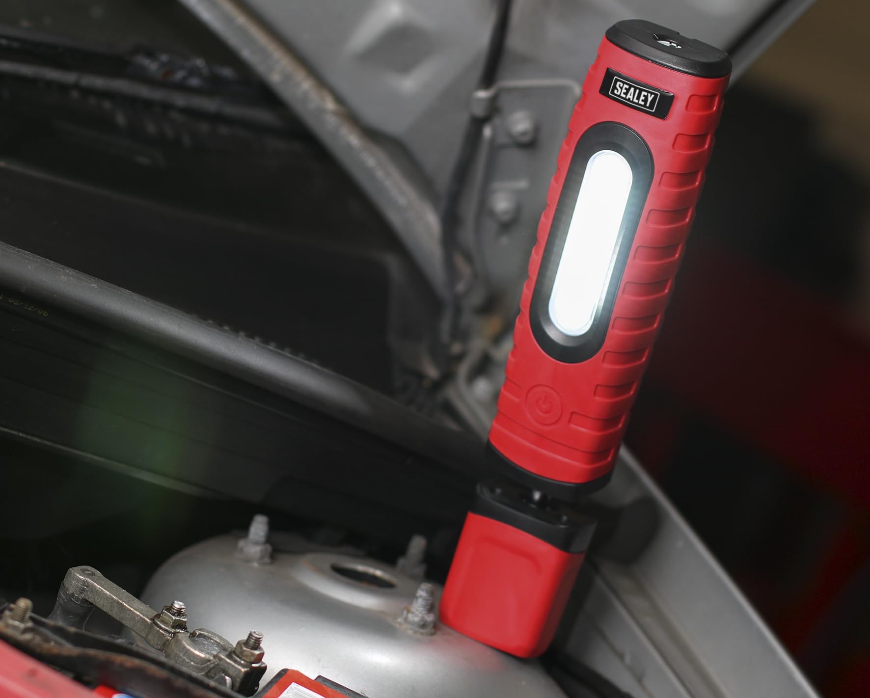 Sealey LED360Plusr Rechargeable 360° Inspection Lamp - 16 SMD + 3W LED with 2 Li-Ion Batteries | Perfect for Auto Repair, Home Maintenance & Emergency Lighting