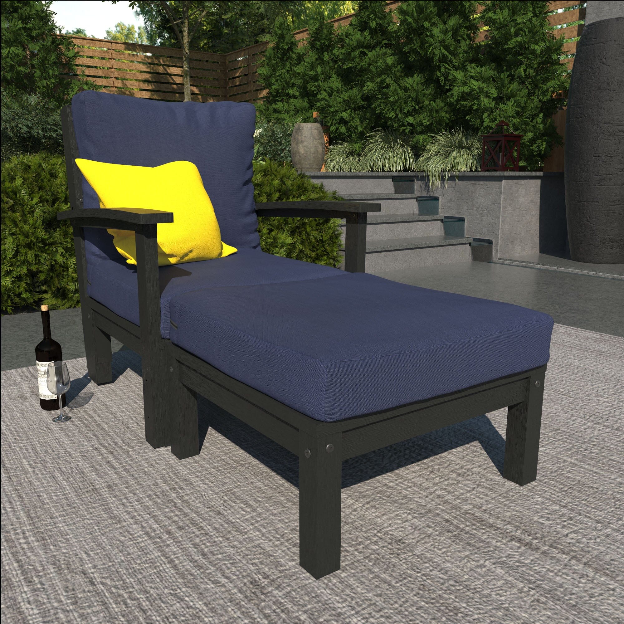 Custom Deep Seating Chaise Lounge - Premium Outdoor Furniture for Patio, Poolside & Garden Relaxation | Durable Weather-Resistant Design