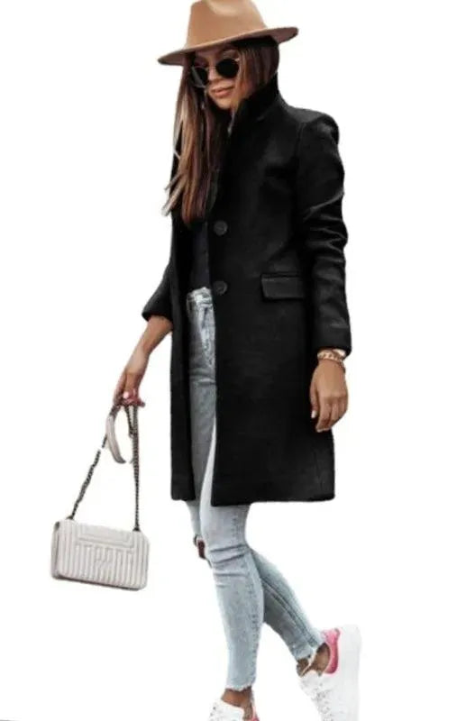 Women's Woven Winter Coat - Warm Fleece Lined Jacket for Cold Weather | Waterproof Windbreaker for Outdoor Activities & Daily Wear