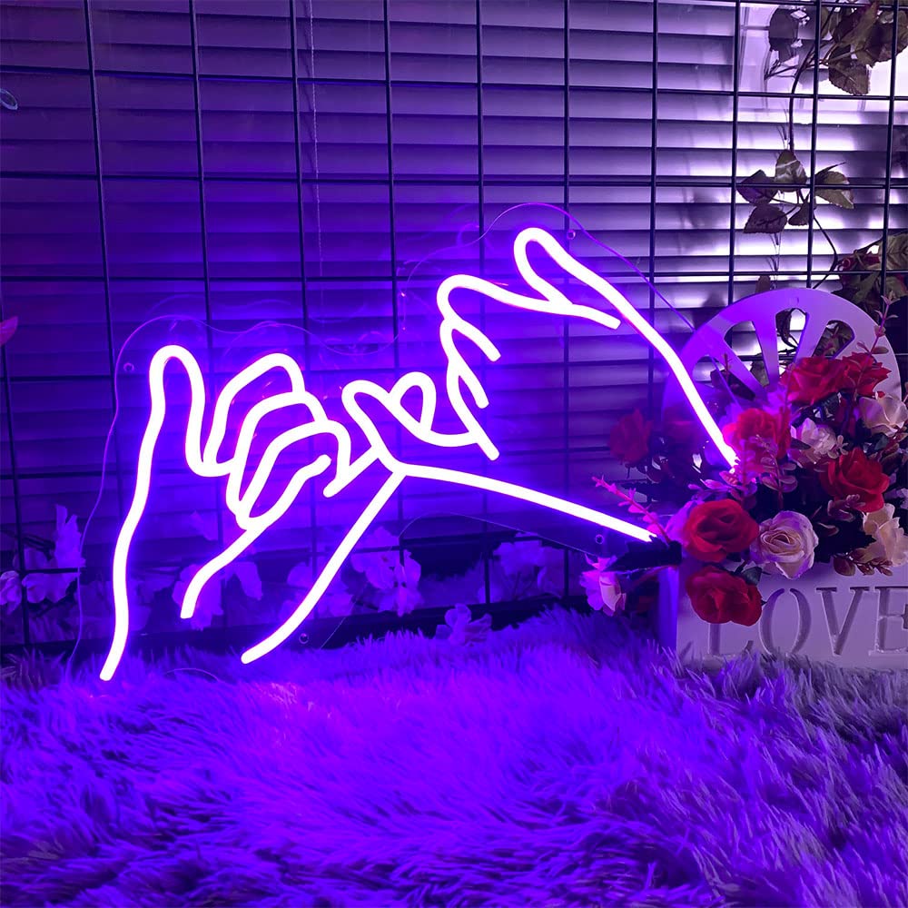 Custom LED Neon Signs for Wall Decor - Personalized Home & Bedroom Neon Lights for Valentine's Day, Wedding, Birthday Party - 45